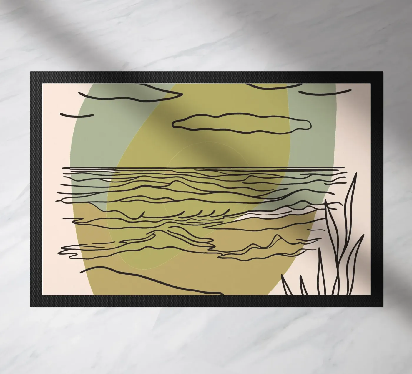 Ocean View doormat by RELAXING TOUCH