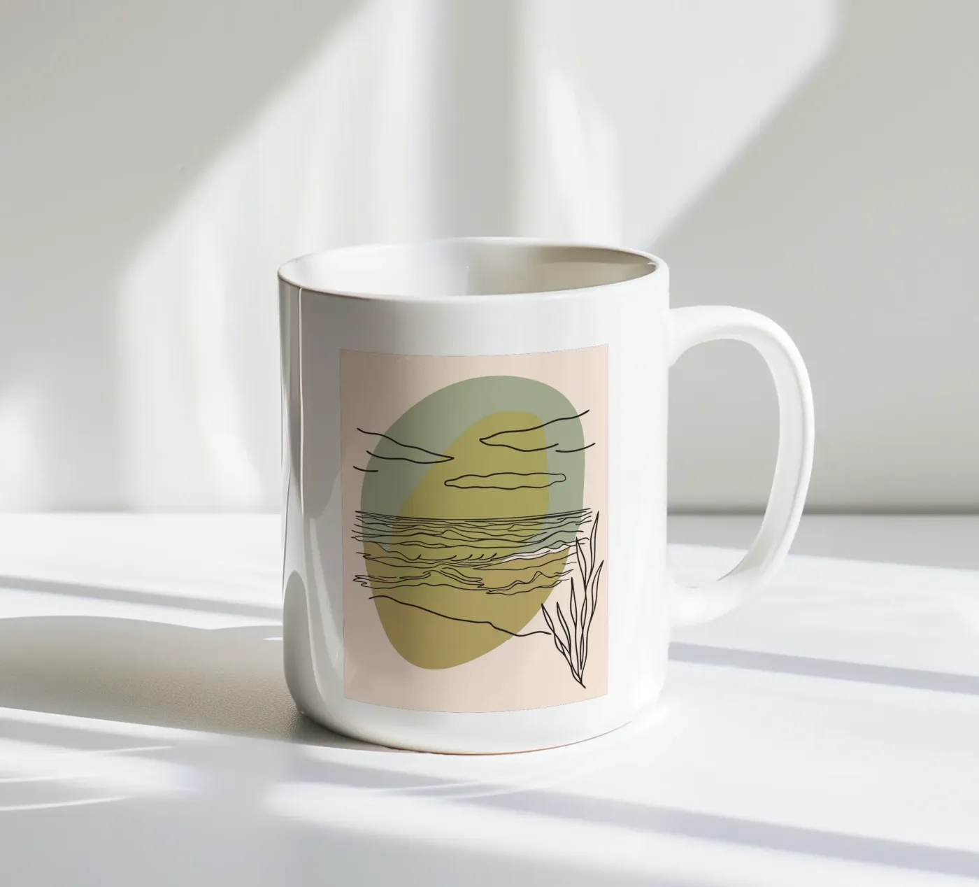Ocean View ceramic mug by RELAXING TOUCH