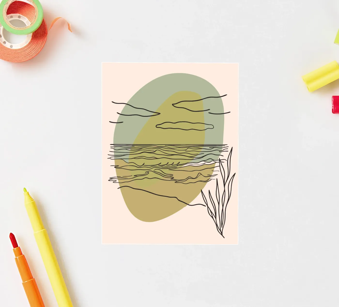 Ocean View sticker by RELAXING TOUCH