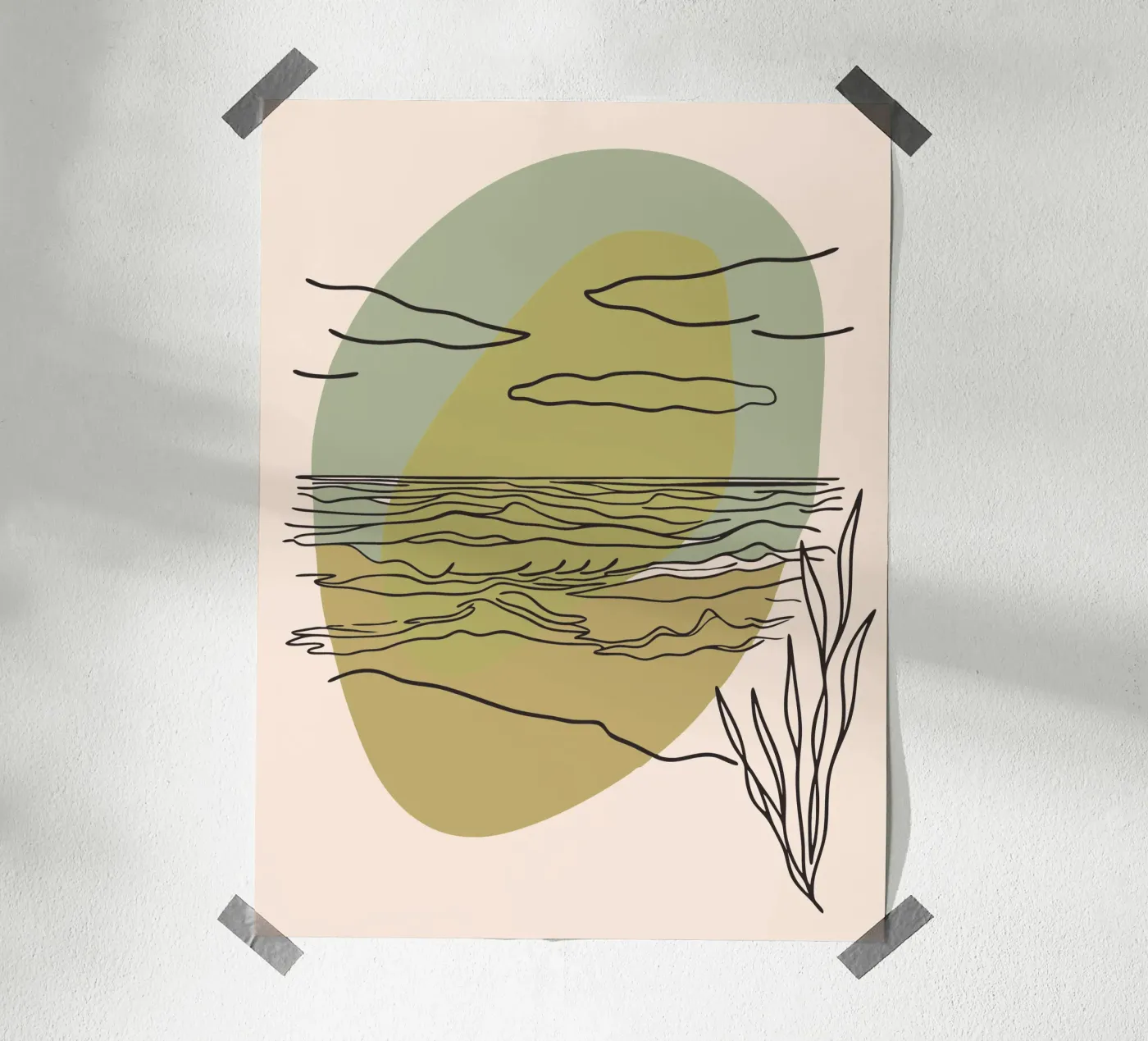 Vista sull'oceano poster da RELAXING TOUCH