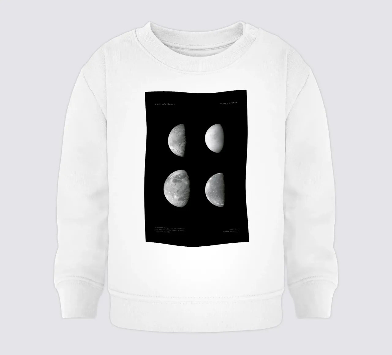 Jupiter's Moons felpa neonato da Vintage by JUNIQE