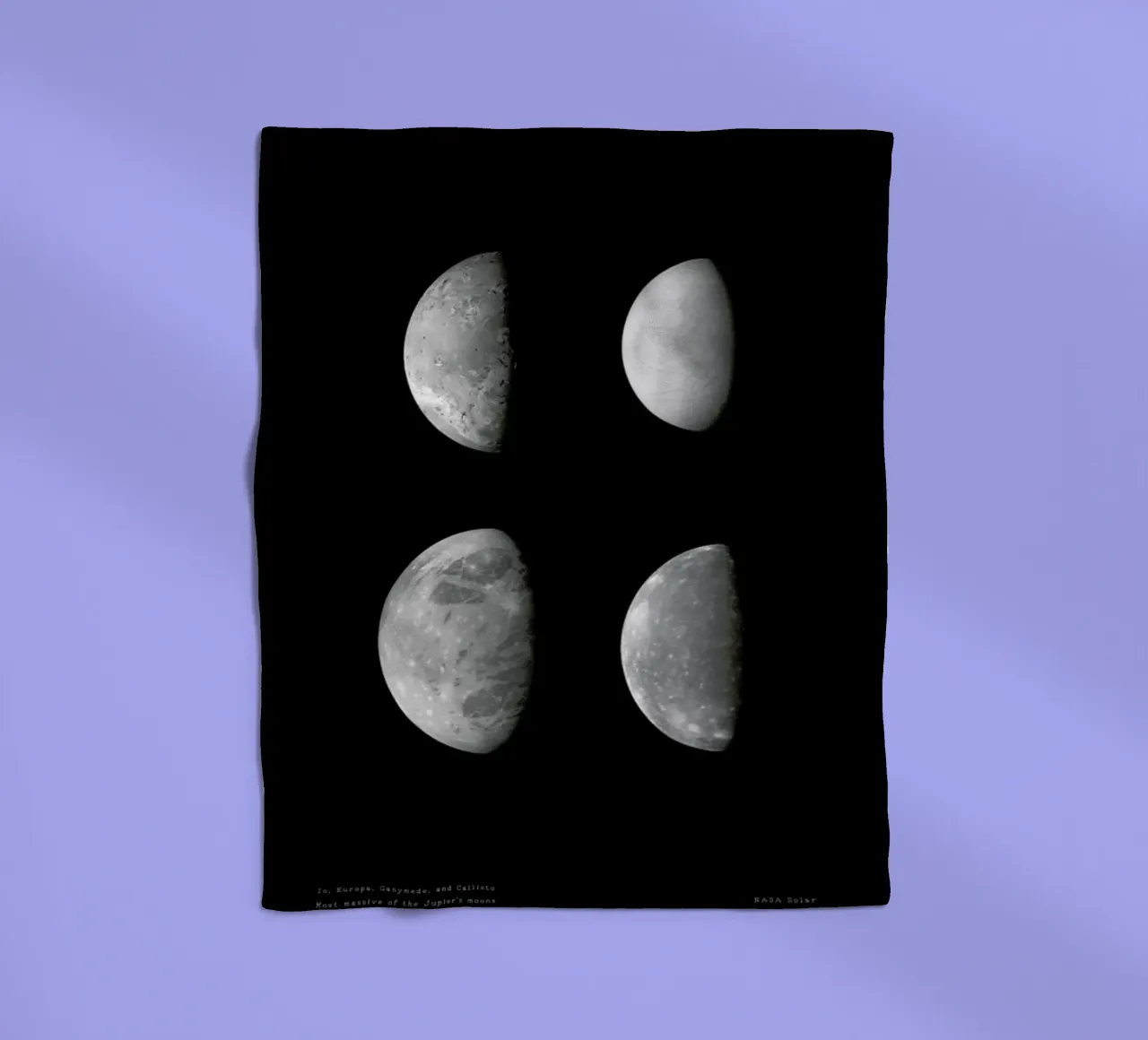 Jupiter's Moons coperta in pile da Vintage by JUNIQE