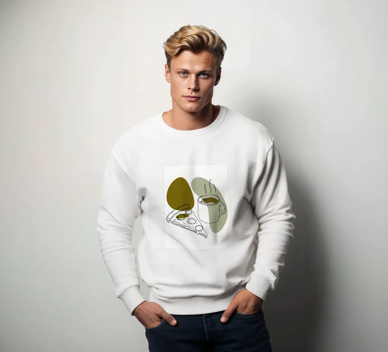 Caffè e pizza felpa da RELAXING TOUCH