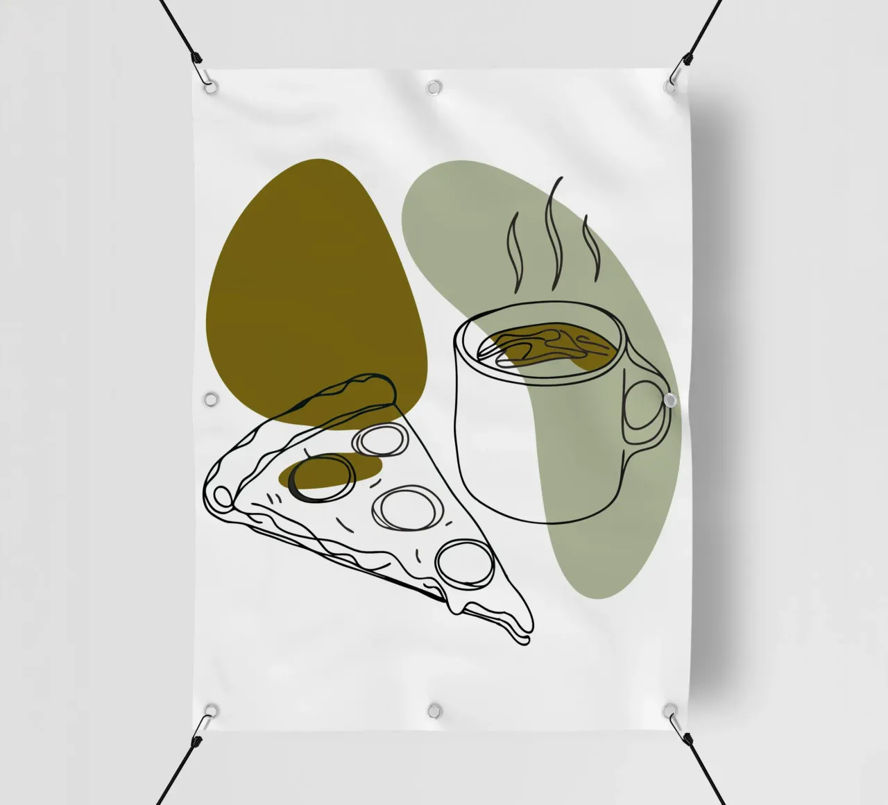 Caffè e pizza telo in pvc da RELAXING TOUCH