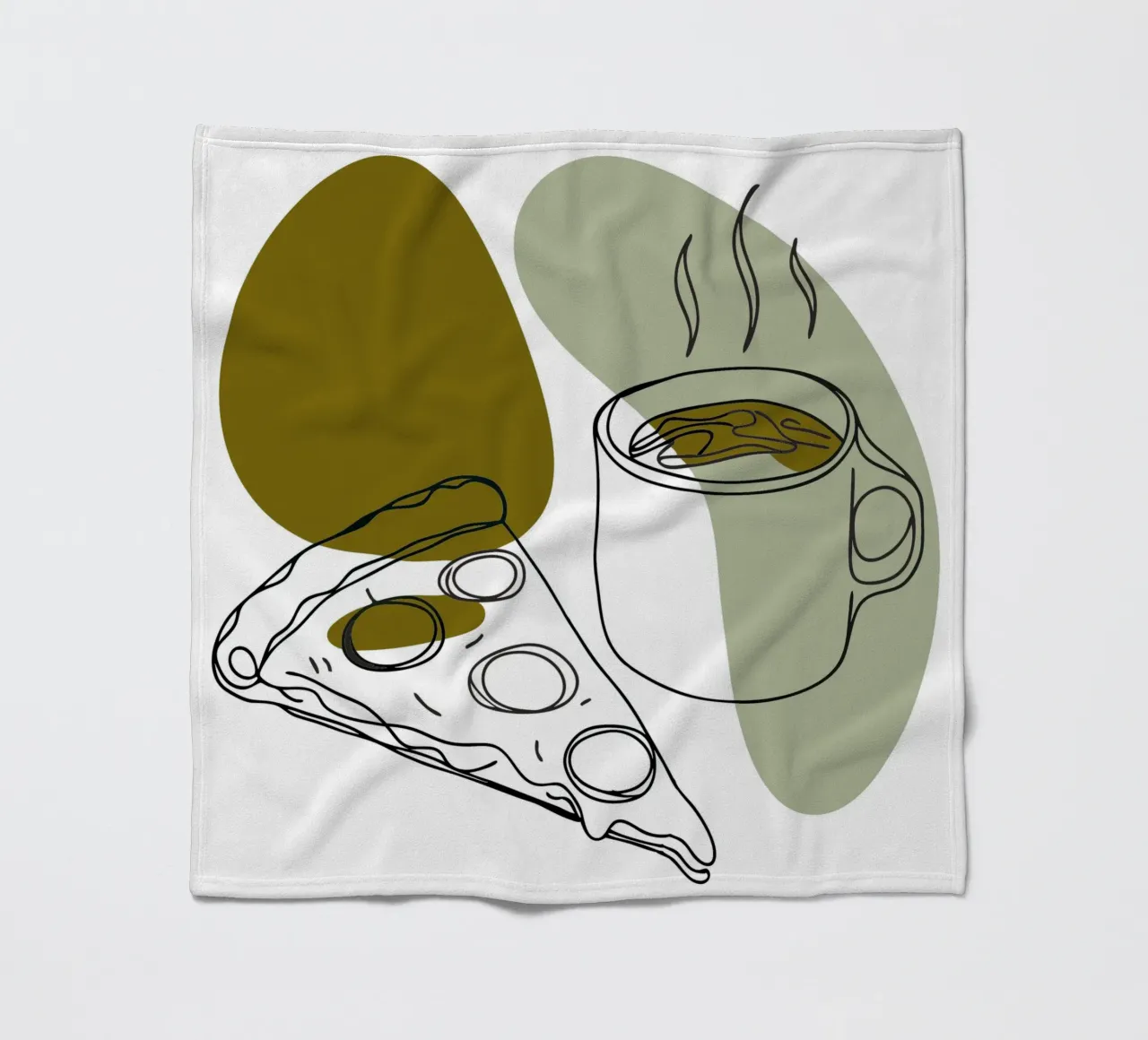 Caffè e pizza coperta in pile da RELAXING TOUCH
