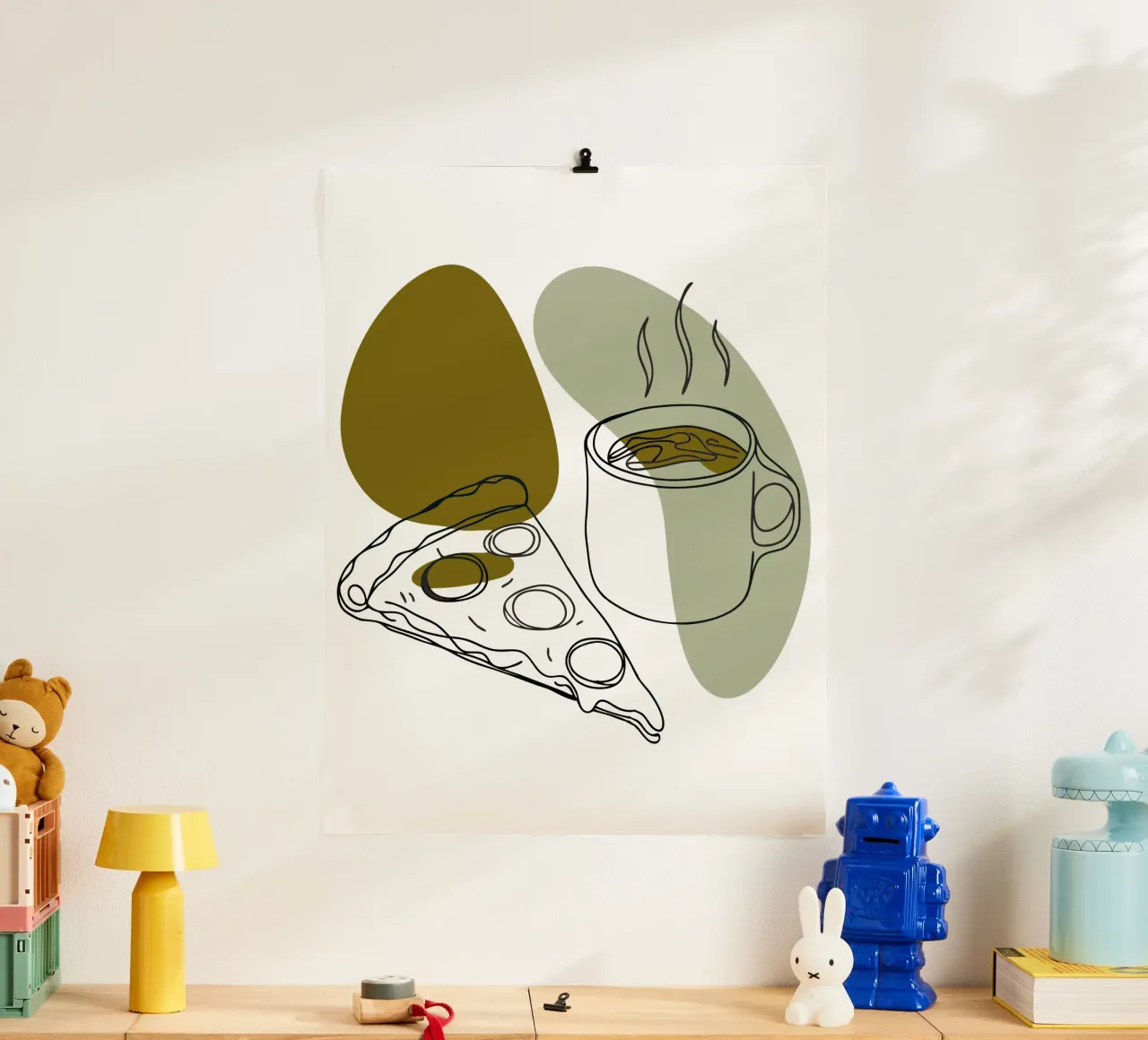 Caffè e pizza poster da RELAXING TOUCH