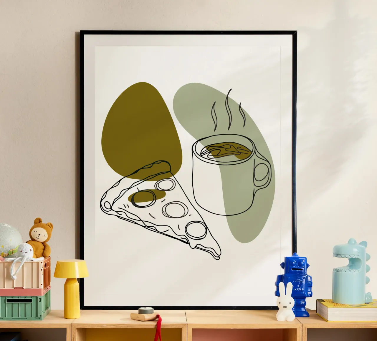 Caffè e pizza poster da RELAXING TOUCH