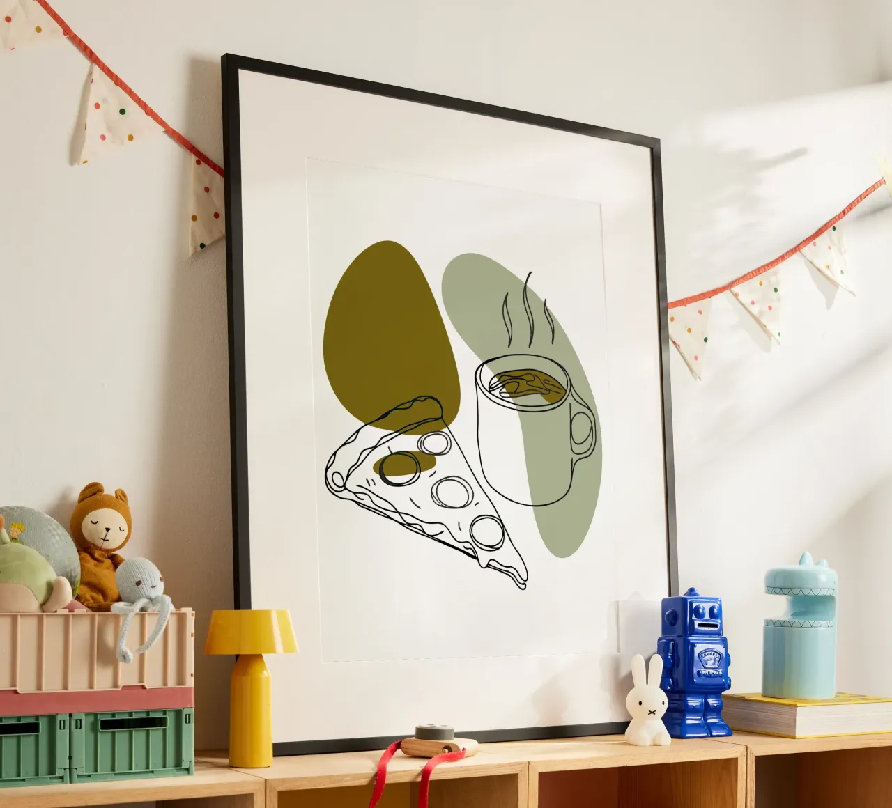 Caffè e pizza poster da RELAXING TOUCH