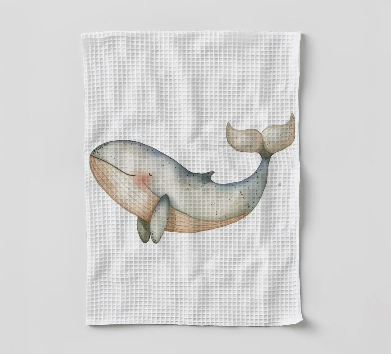 Serene Whale Aquarell drucken - Ozean Kinderzimmer Wandkunst Geschirrtuch von ClubArt