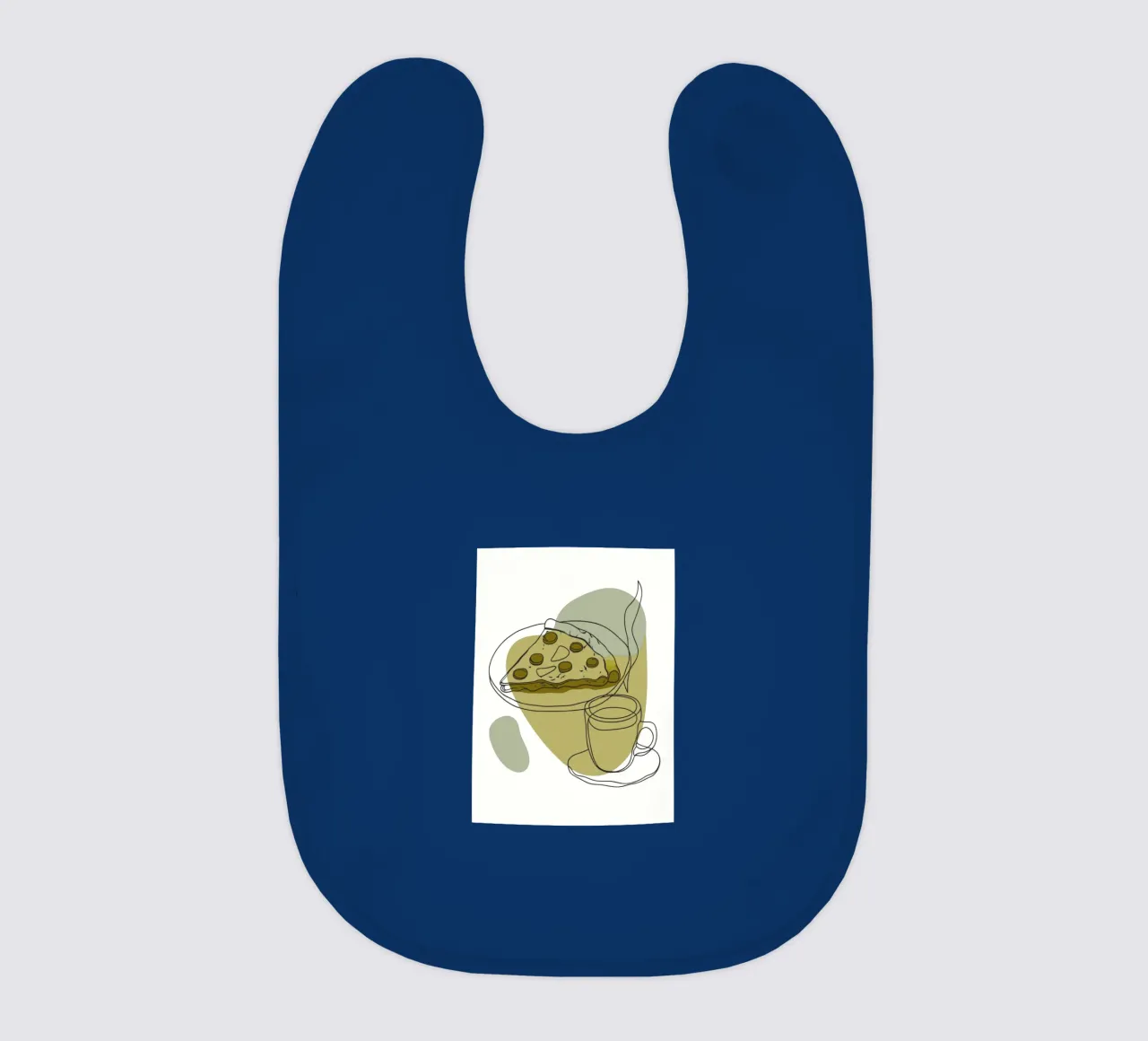 Coffee and Pizza baby bib by RELAXING TOUCH