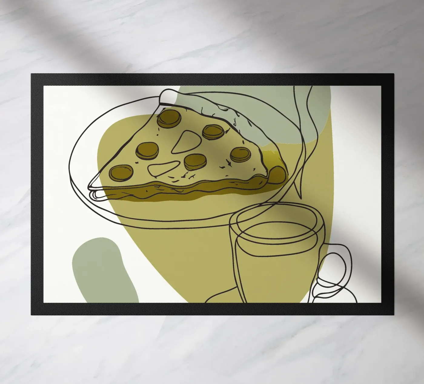 Coffee and Pizza deurmat van RELAXING TOUCH