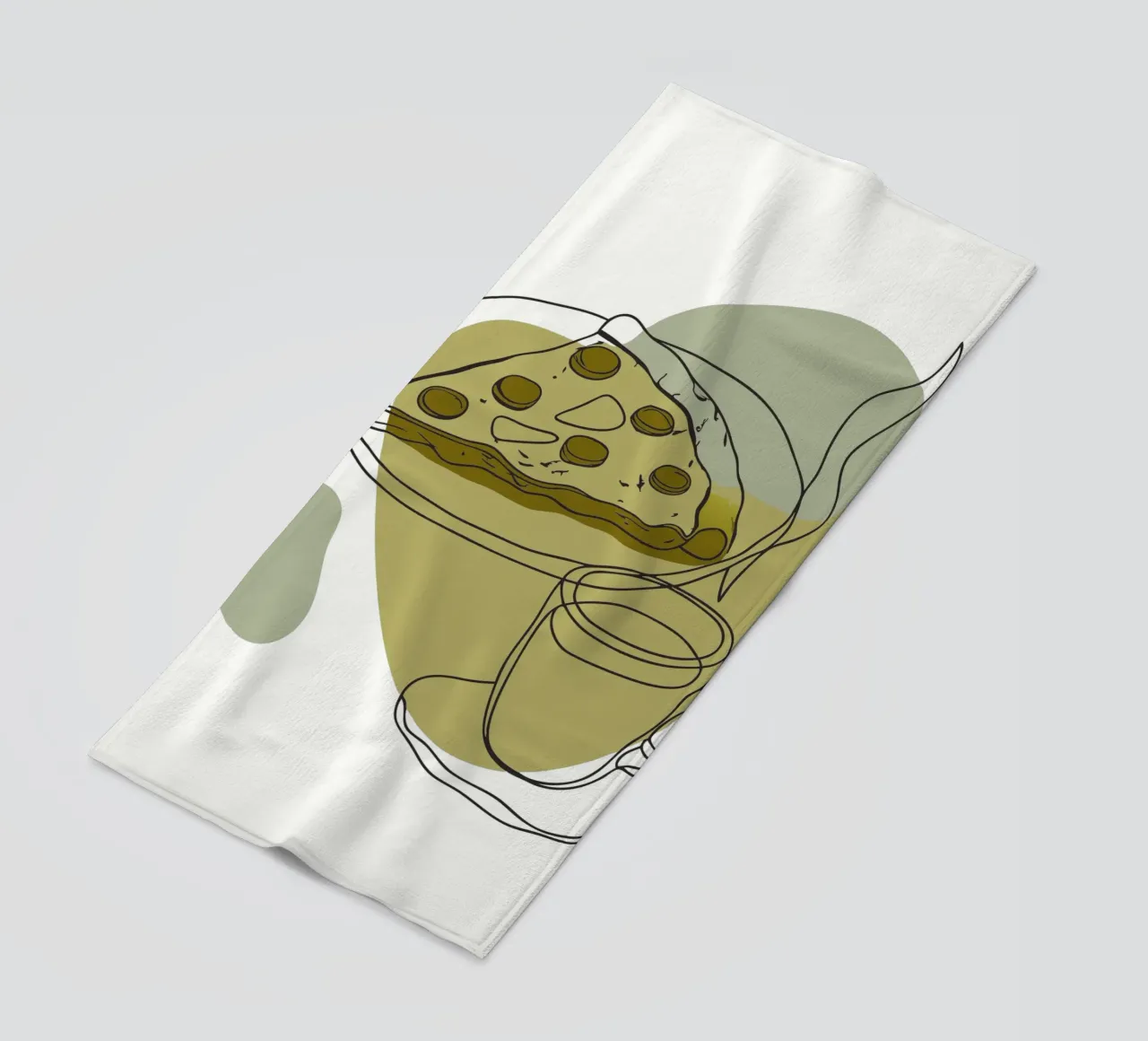 Caffè e pizza telo mare da RELAXING TOUCH