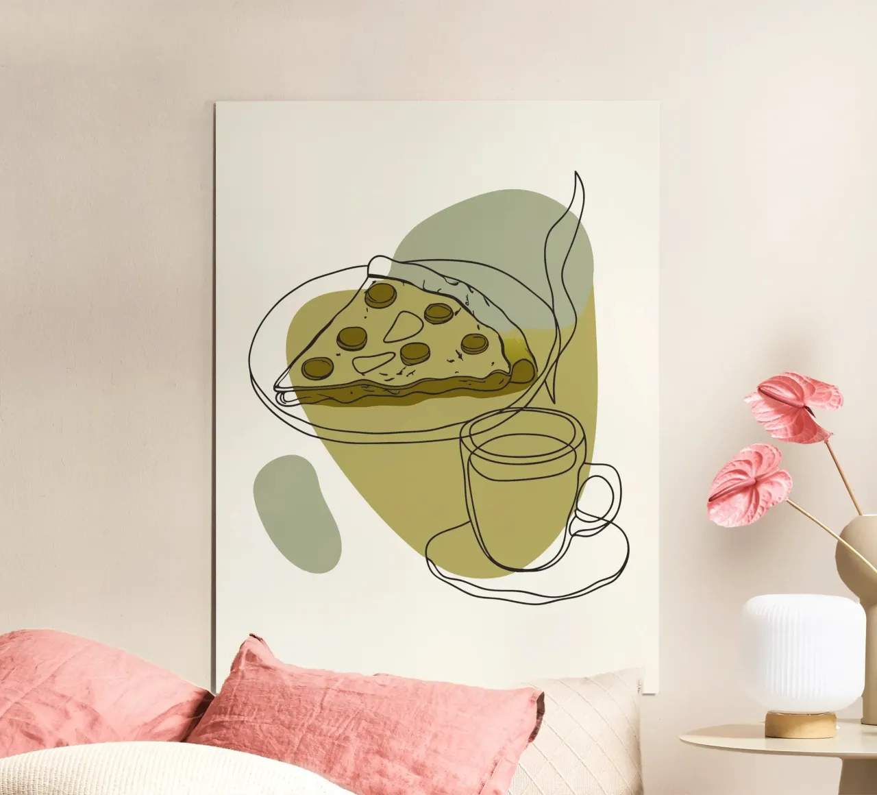 Caffè e pizza poster da RELAXING TOUCH