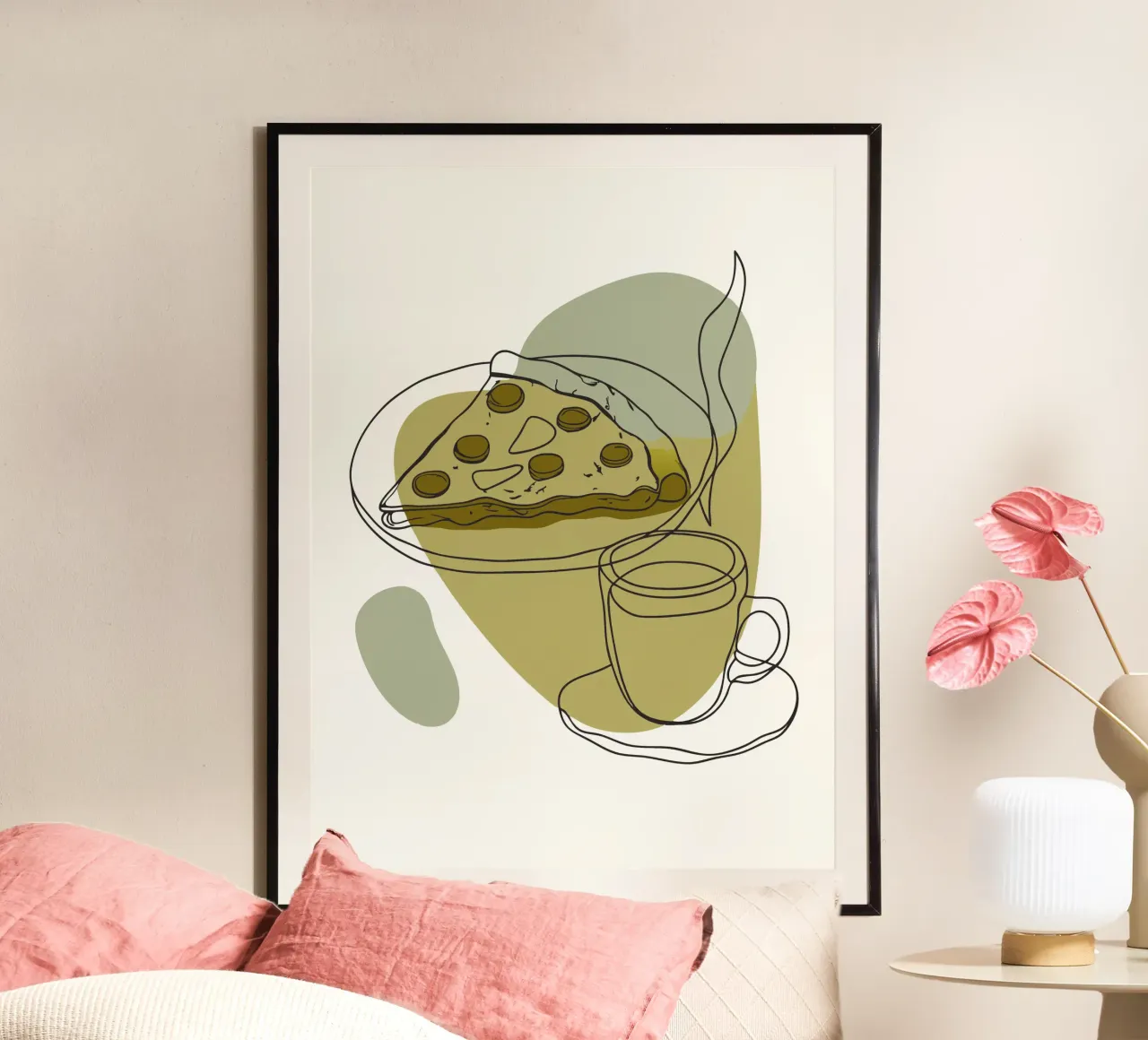 Caffè e pizza poster da RELAXING TOUCH