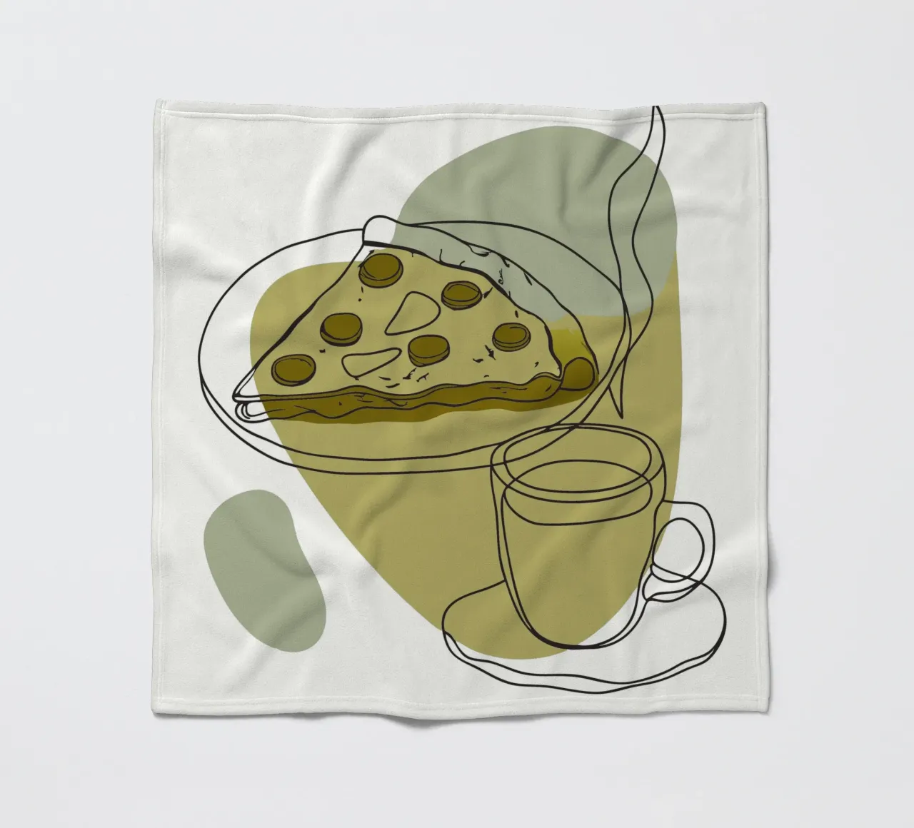 Caffè e pizza coperta in pile da RELAXING TOUCH