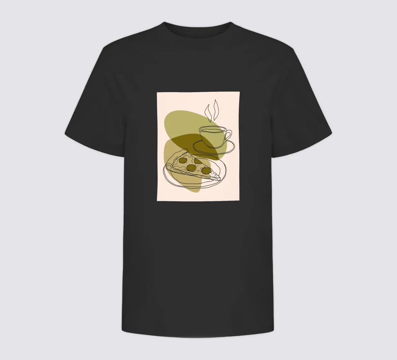 Caffè e pizza t-shirt bambini da RELAXING TOUCH