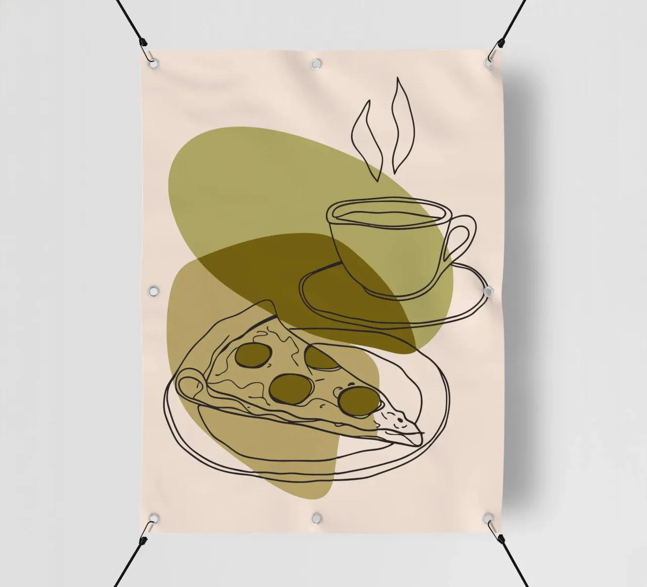 Caffè e pizza telo in pvc da RELAXING TOUCH