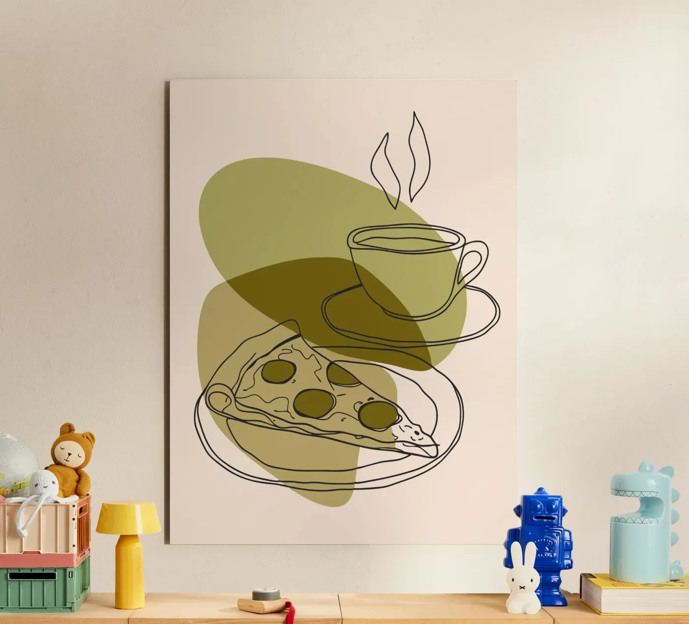 Coffee and Pizza Forex-Platte von RELAXING TOUCH