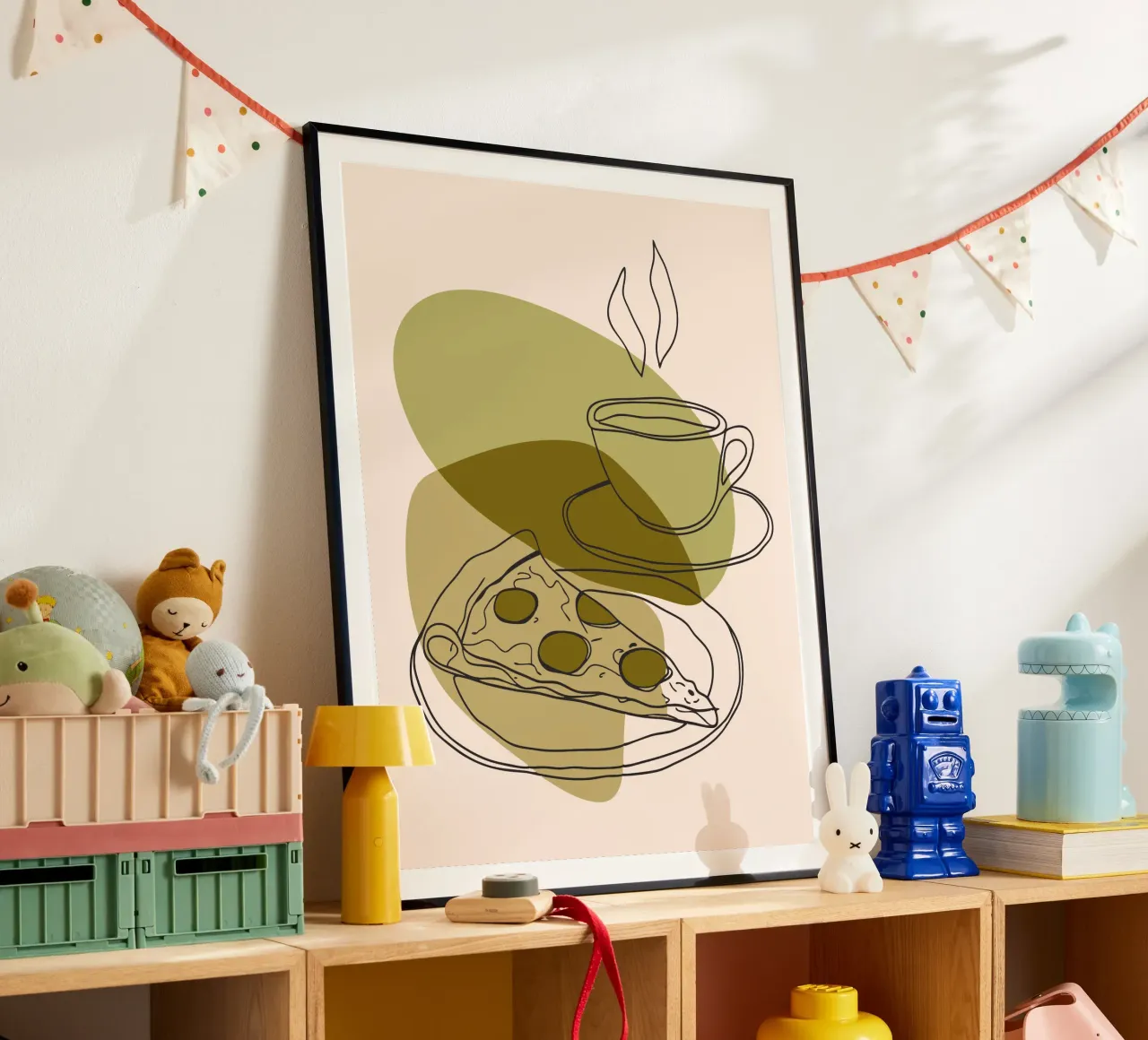 Caffè e pizza poster da RELAXING TOUCH