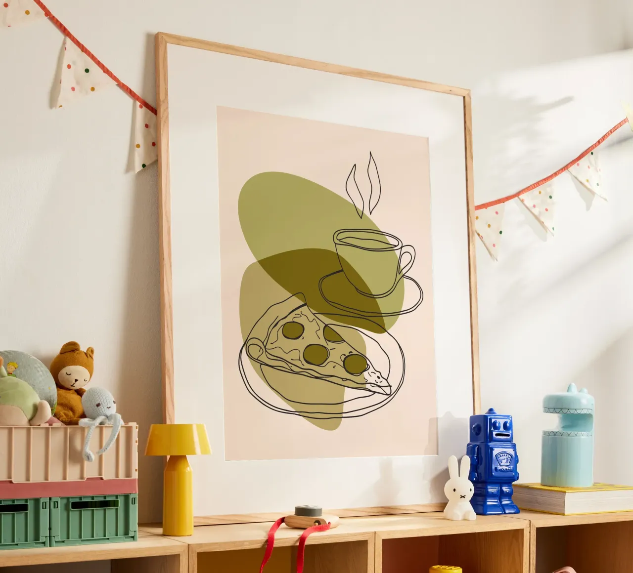 Caffè e pizza poster da RELAXING TOUCH