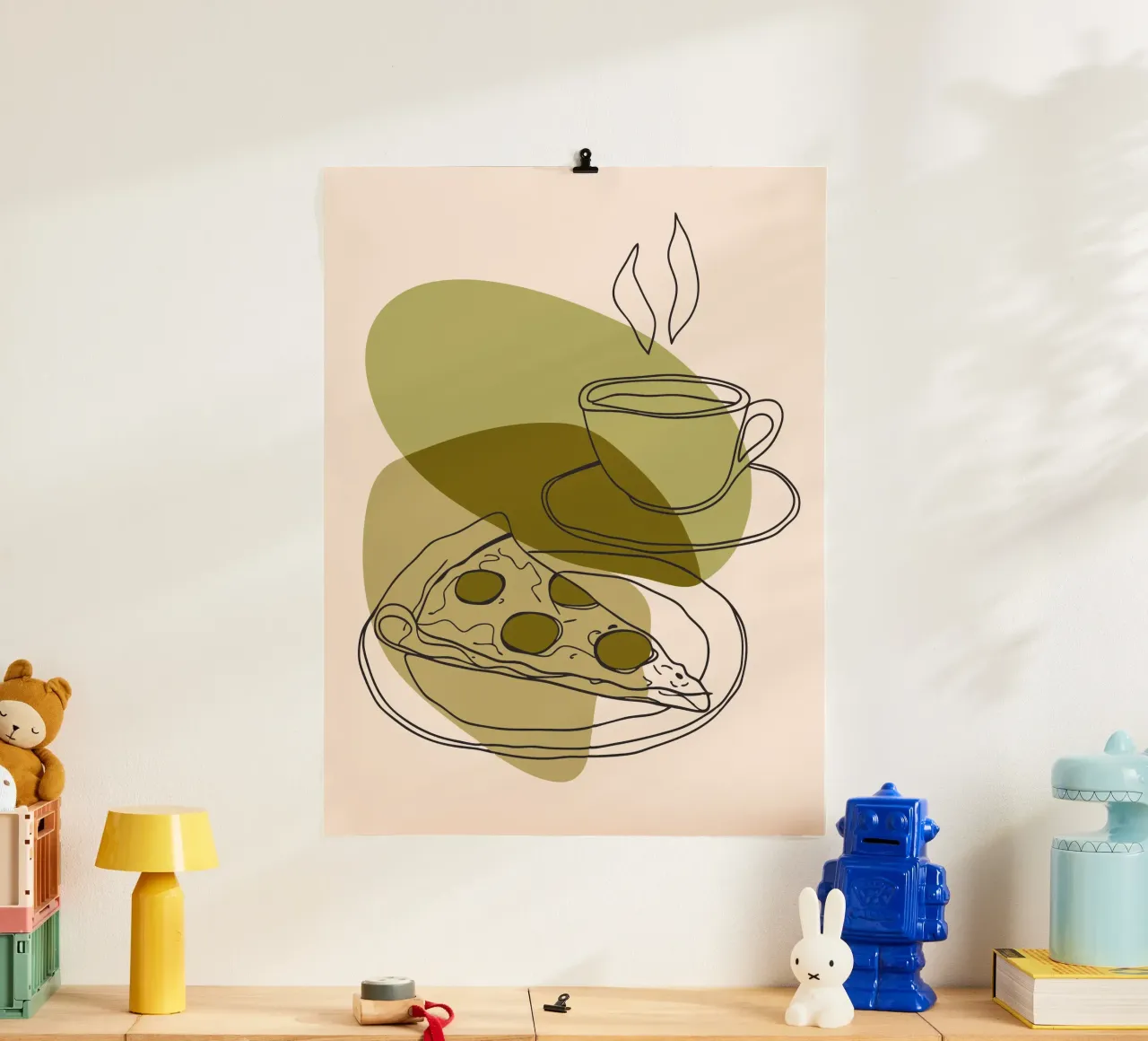 Caffè e pizza poster da RELAXING TOUCH