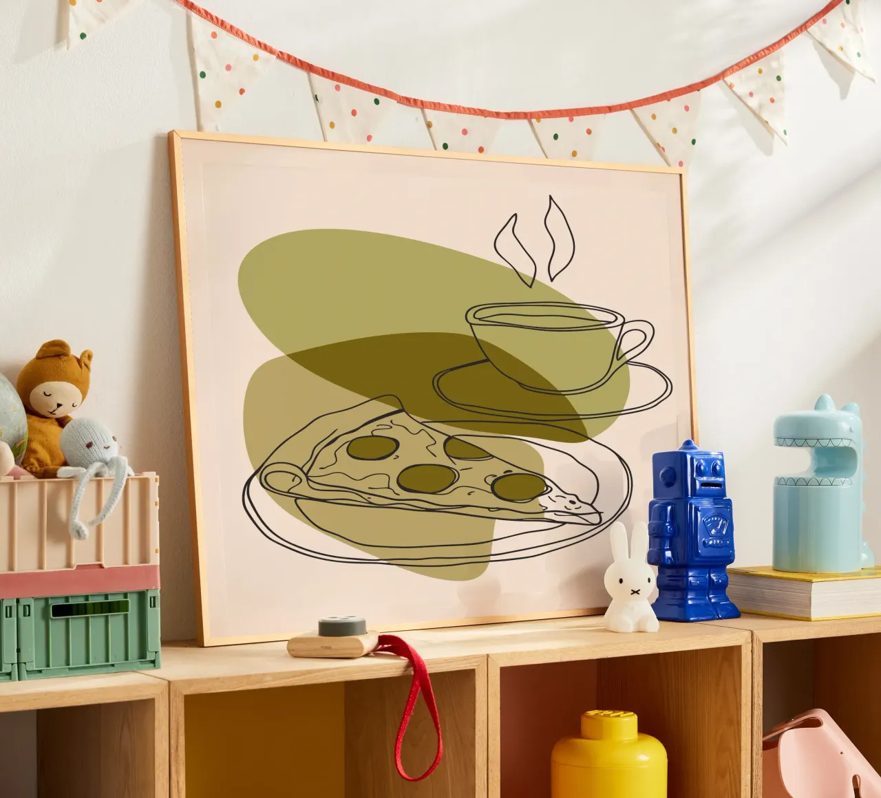 Caffè e pizza poster da RELAXING TOUCH