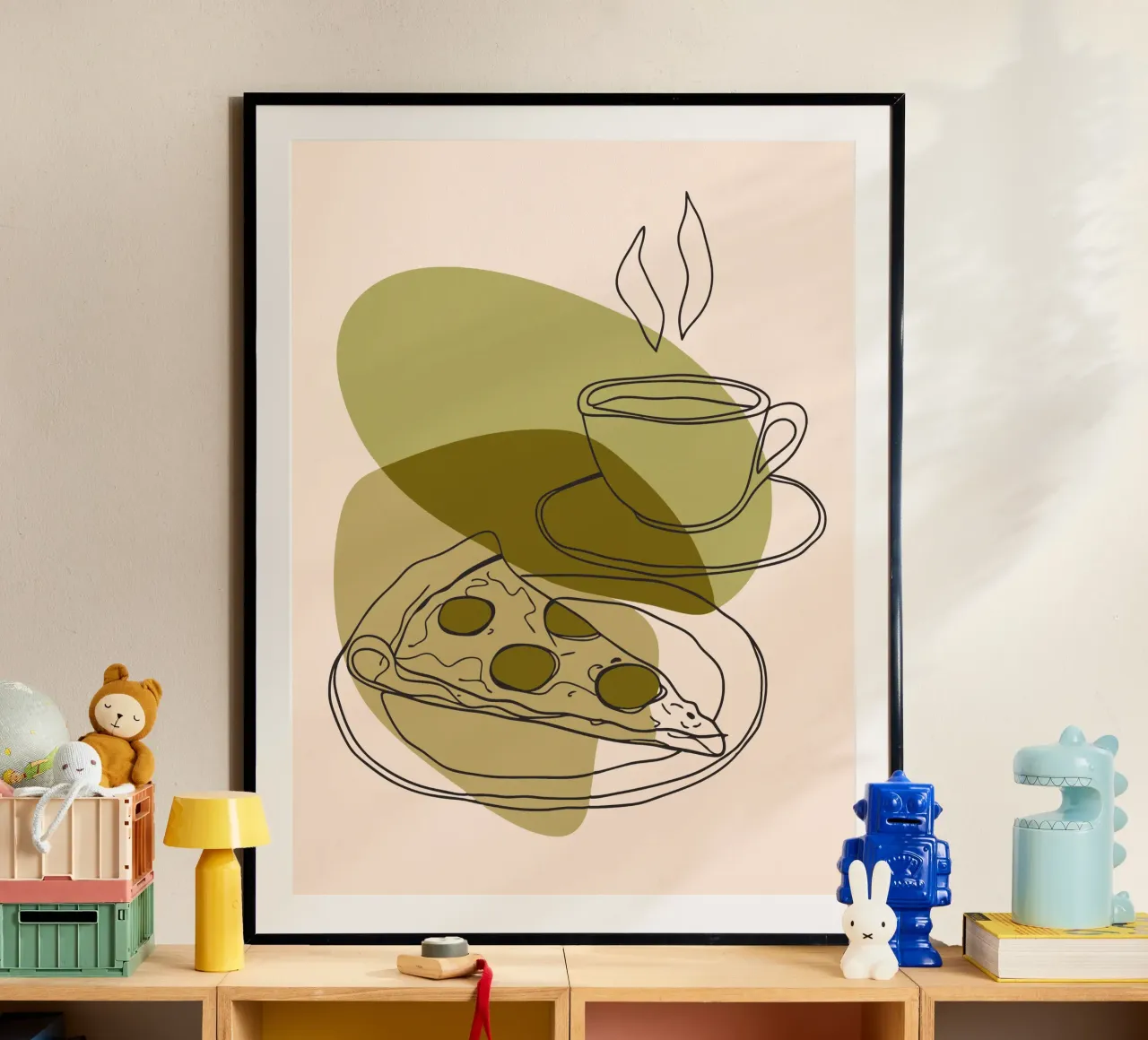 Caffè e pizza poster da RELAXING TOUCH