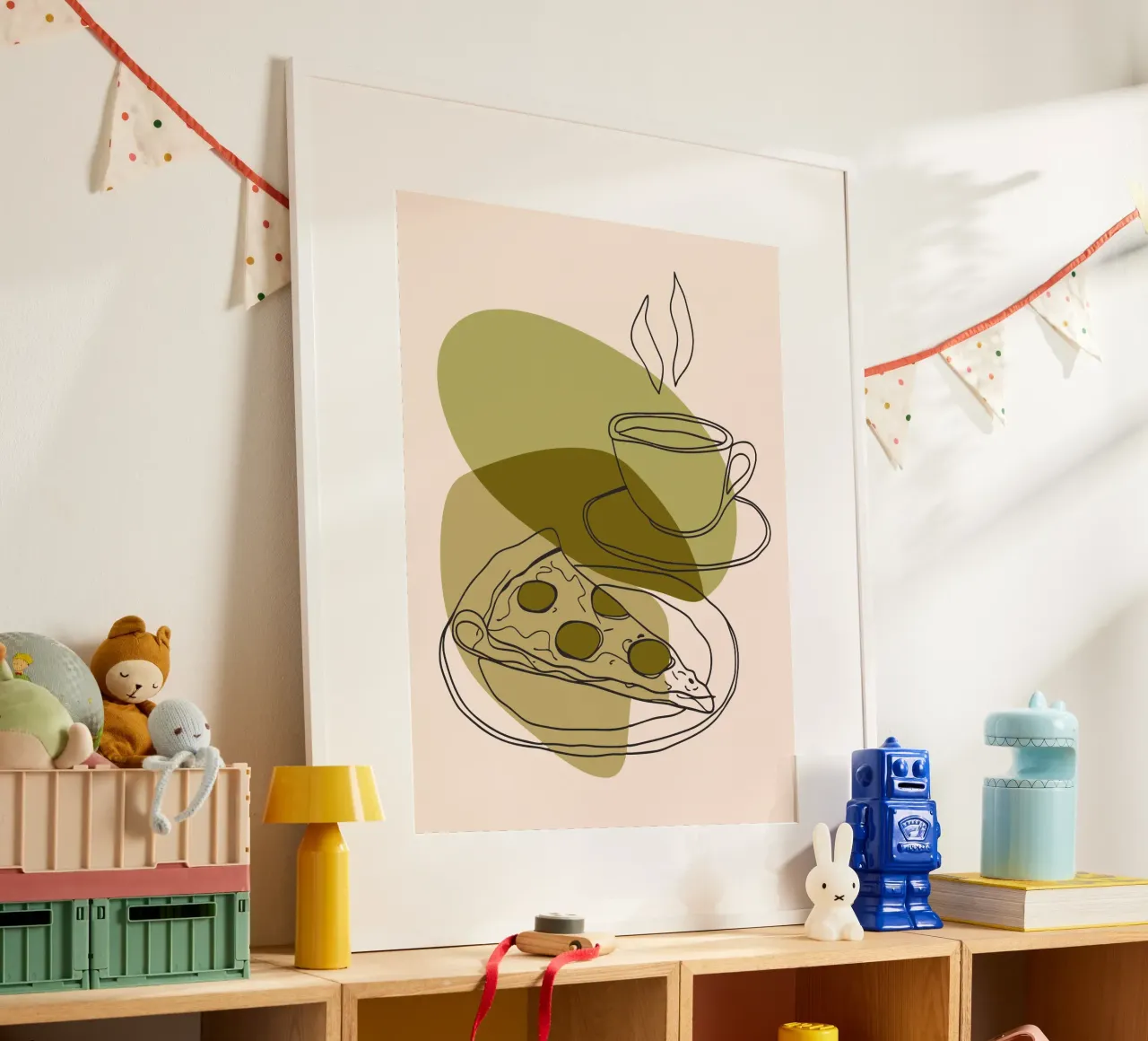 Caffè e pizza poster da RELAXING TOUCH