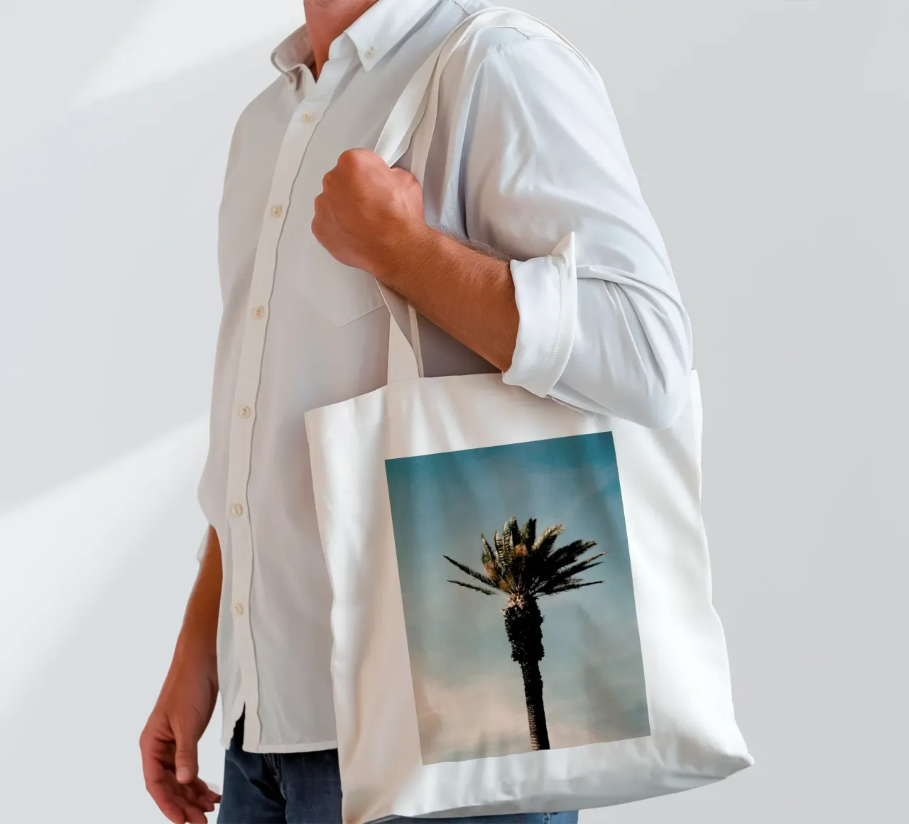 Analog Series Palm borsa in juta da Sebastian Hilgetag