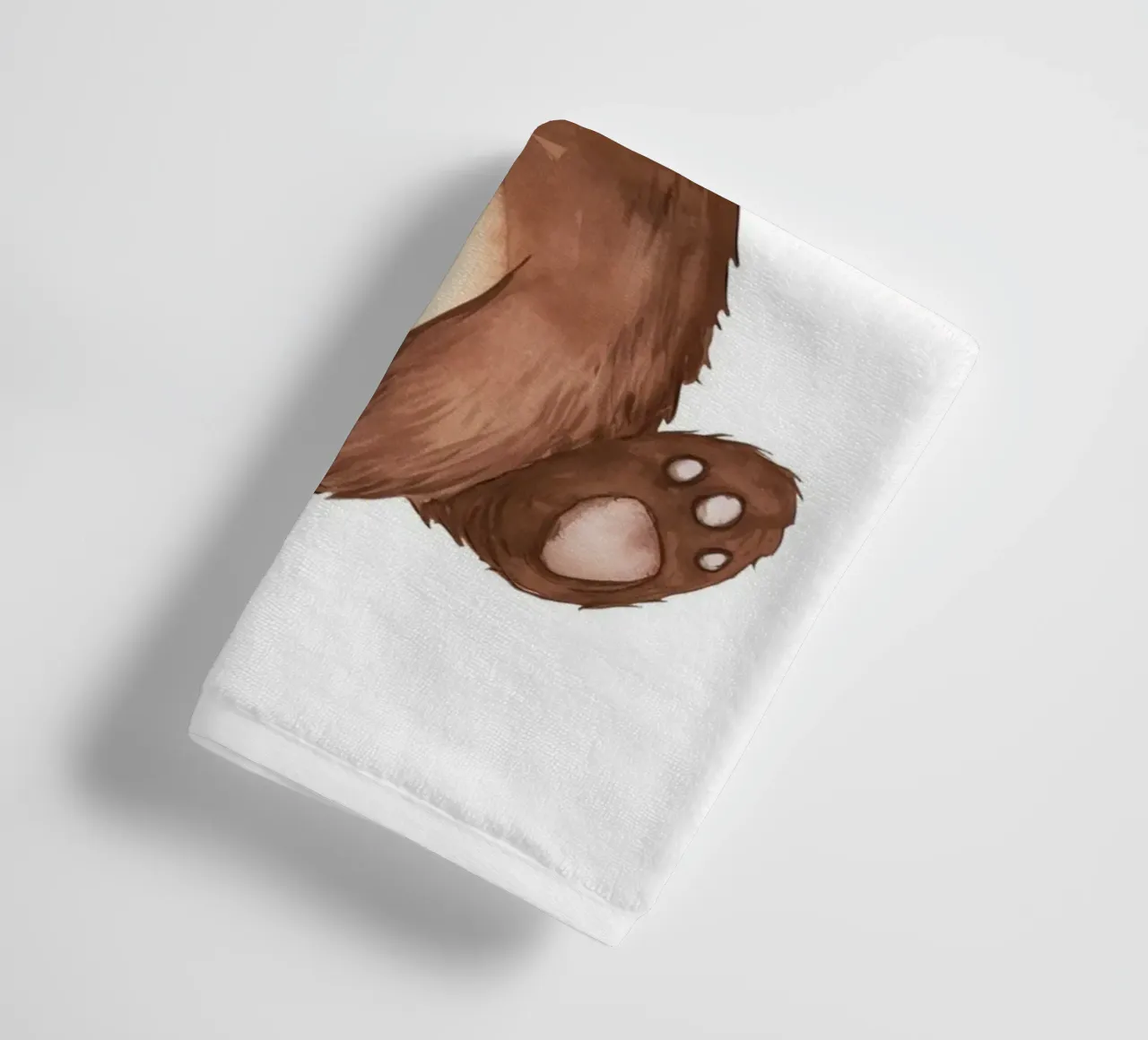 Orso bohémien con corona di fiori - Arte vivaistica del bosco asciugamano da bagno da ClubArt