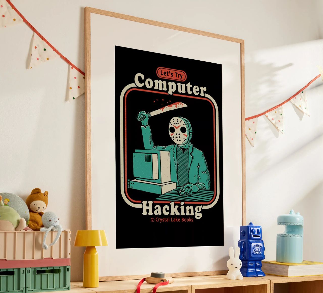 Hacking For Beginners poster con telaio in alluminio da DinoMike