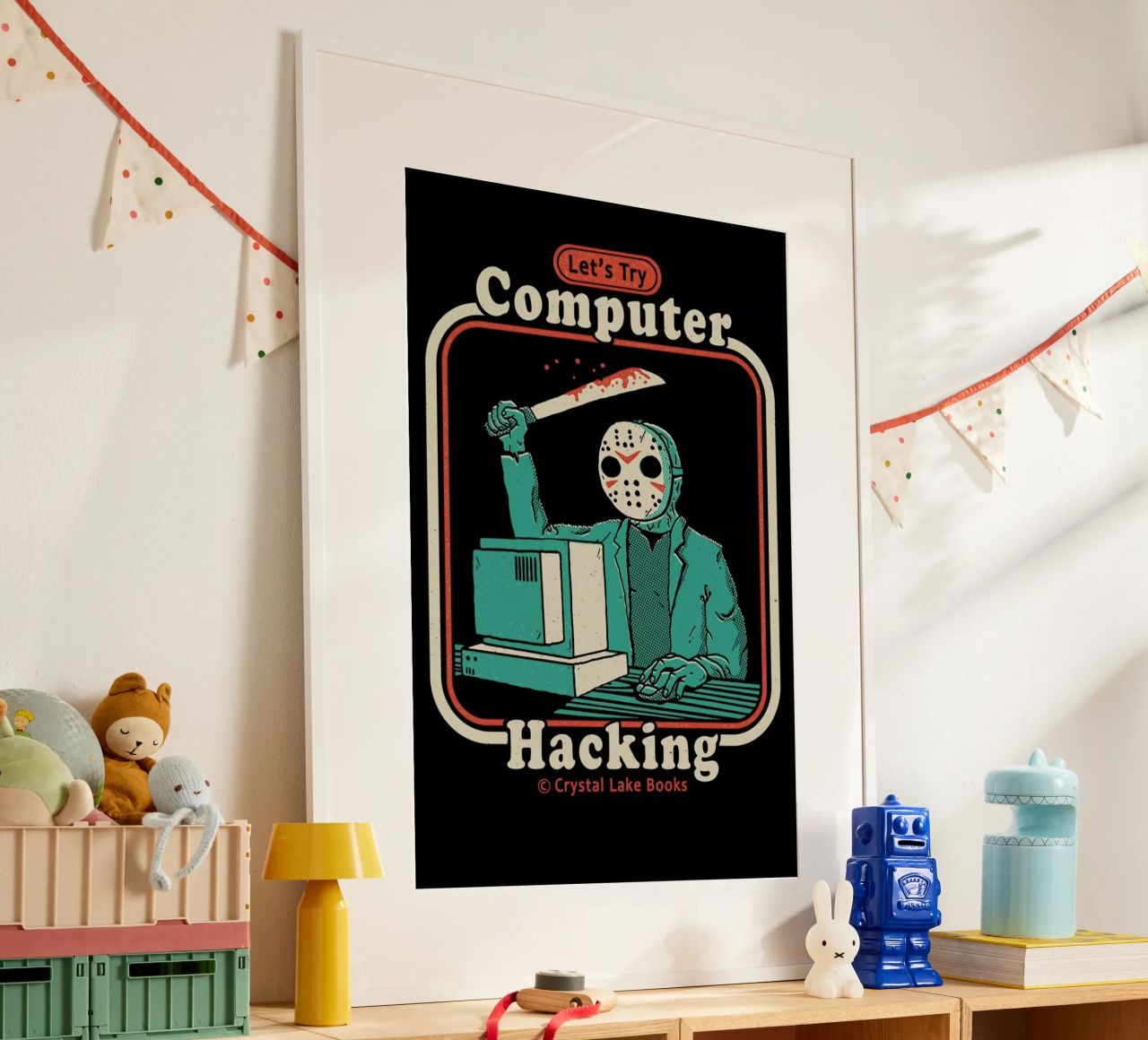 Hacking For Beginners poster con telaio in alluminio da DinoMike
