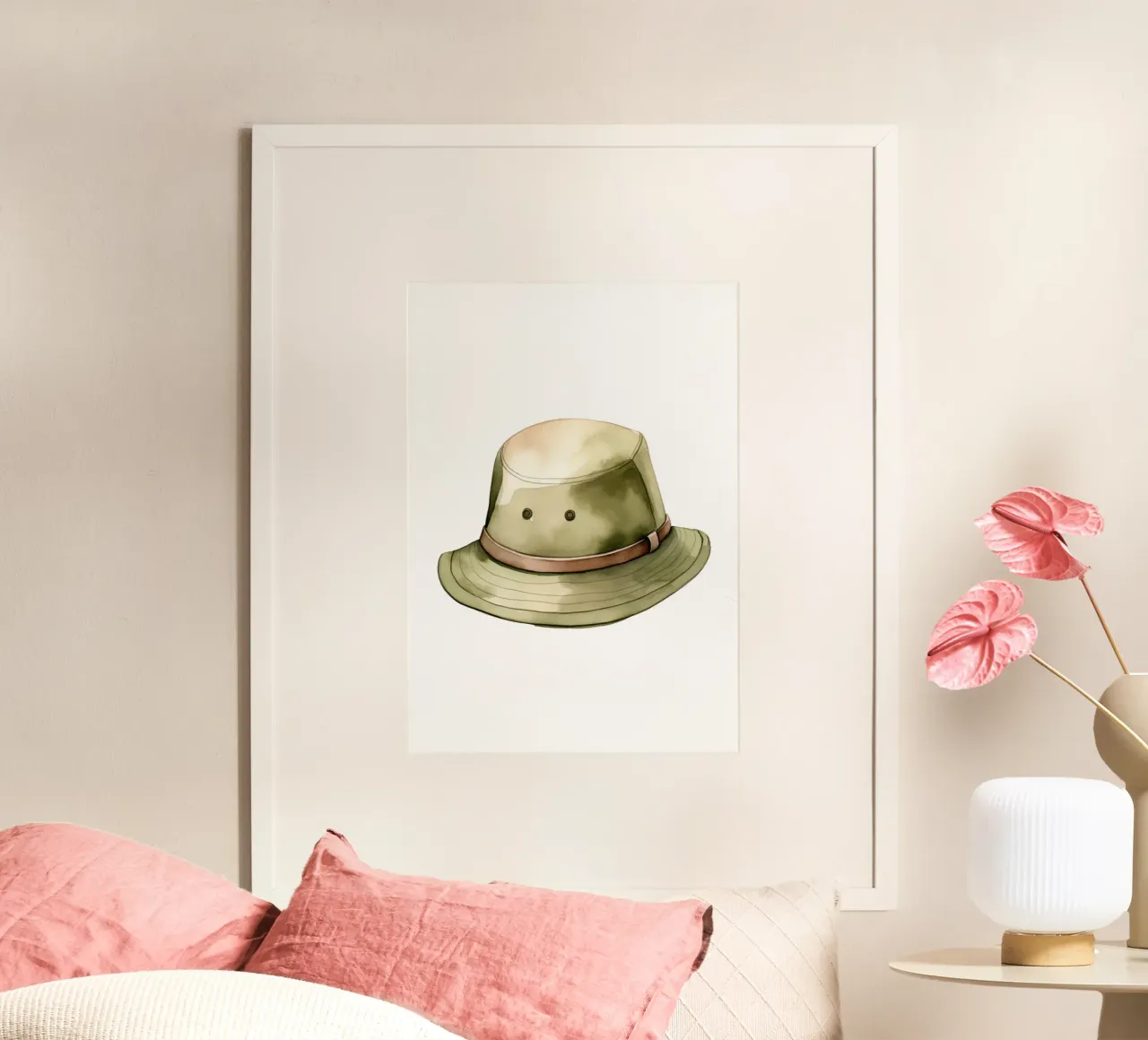 Stampa acquerellata del cappello Safari Adventure - Decorazione per la stanza degli esploratori poster da ClubArt