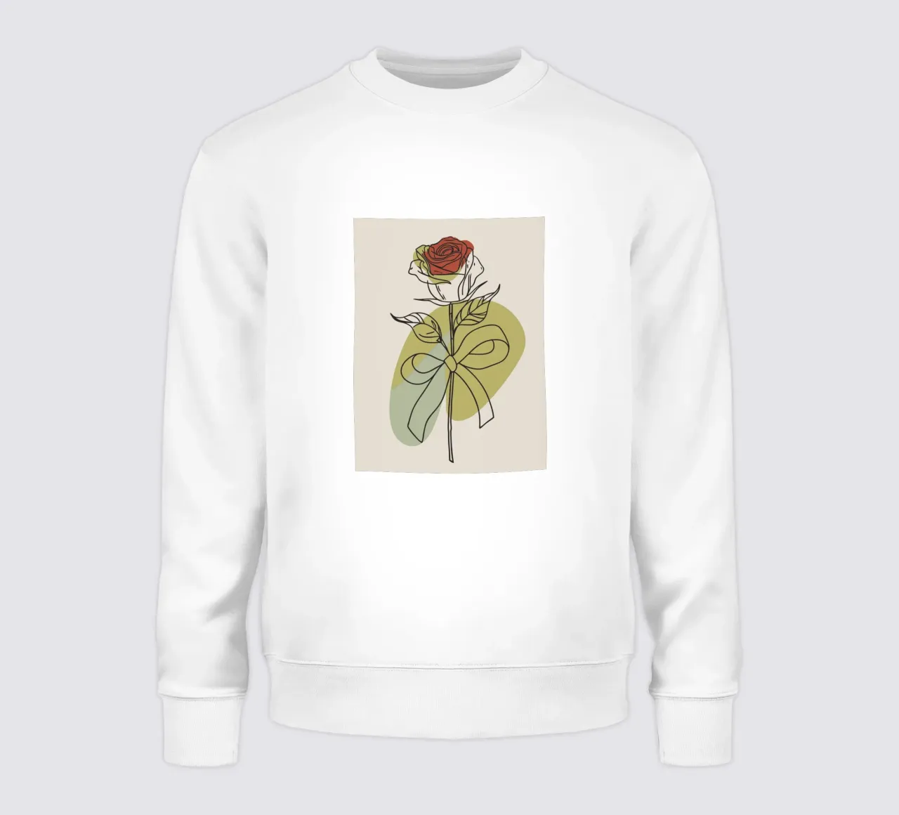 Eine Rosenblüte Sweatshirt von RELAXING TOUCH