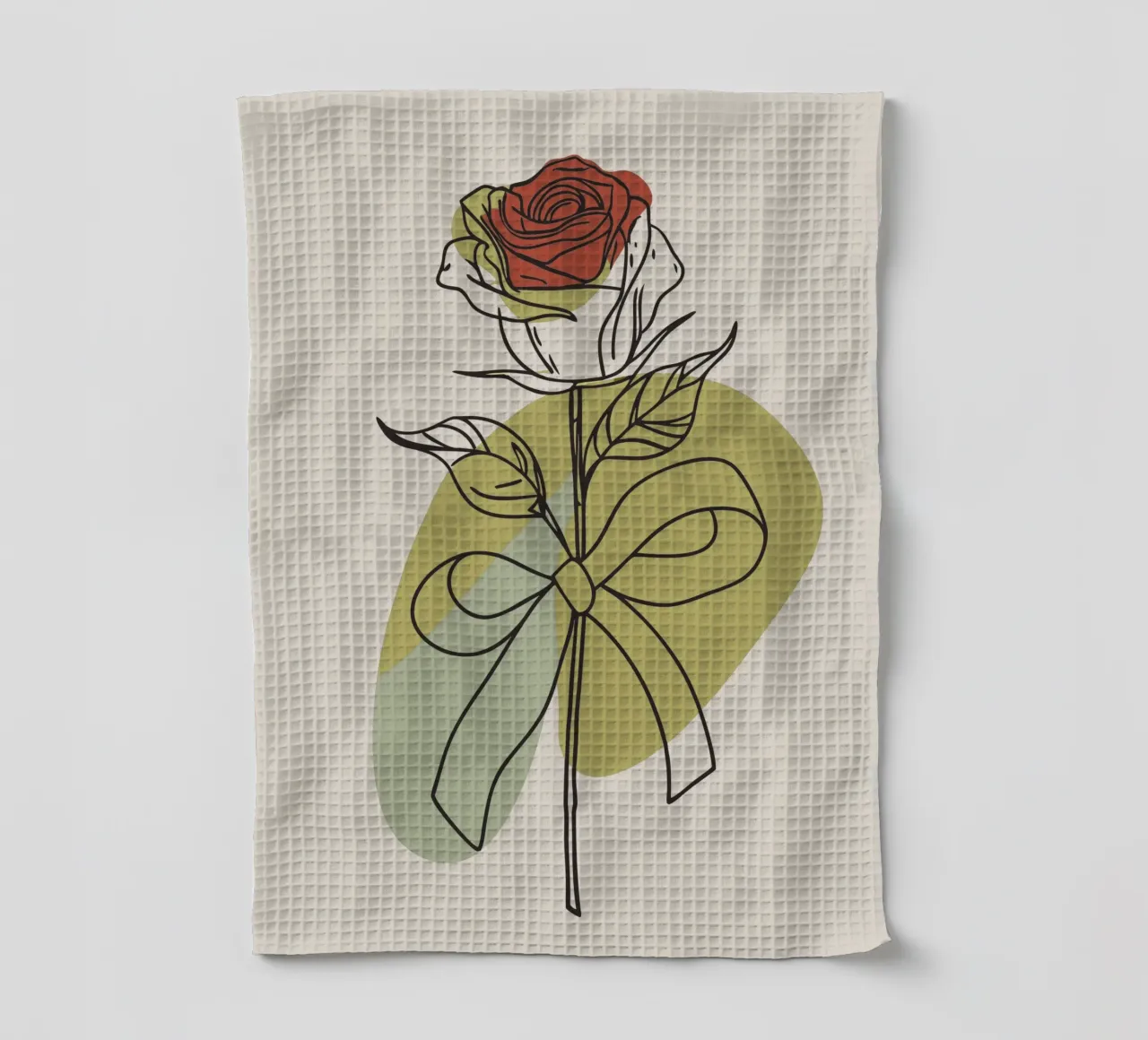 Un fiore di rosa canovaccio da cucina da RELAXING TOUCH