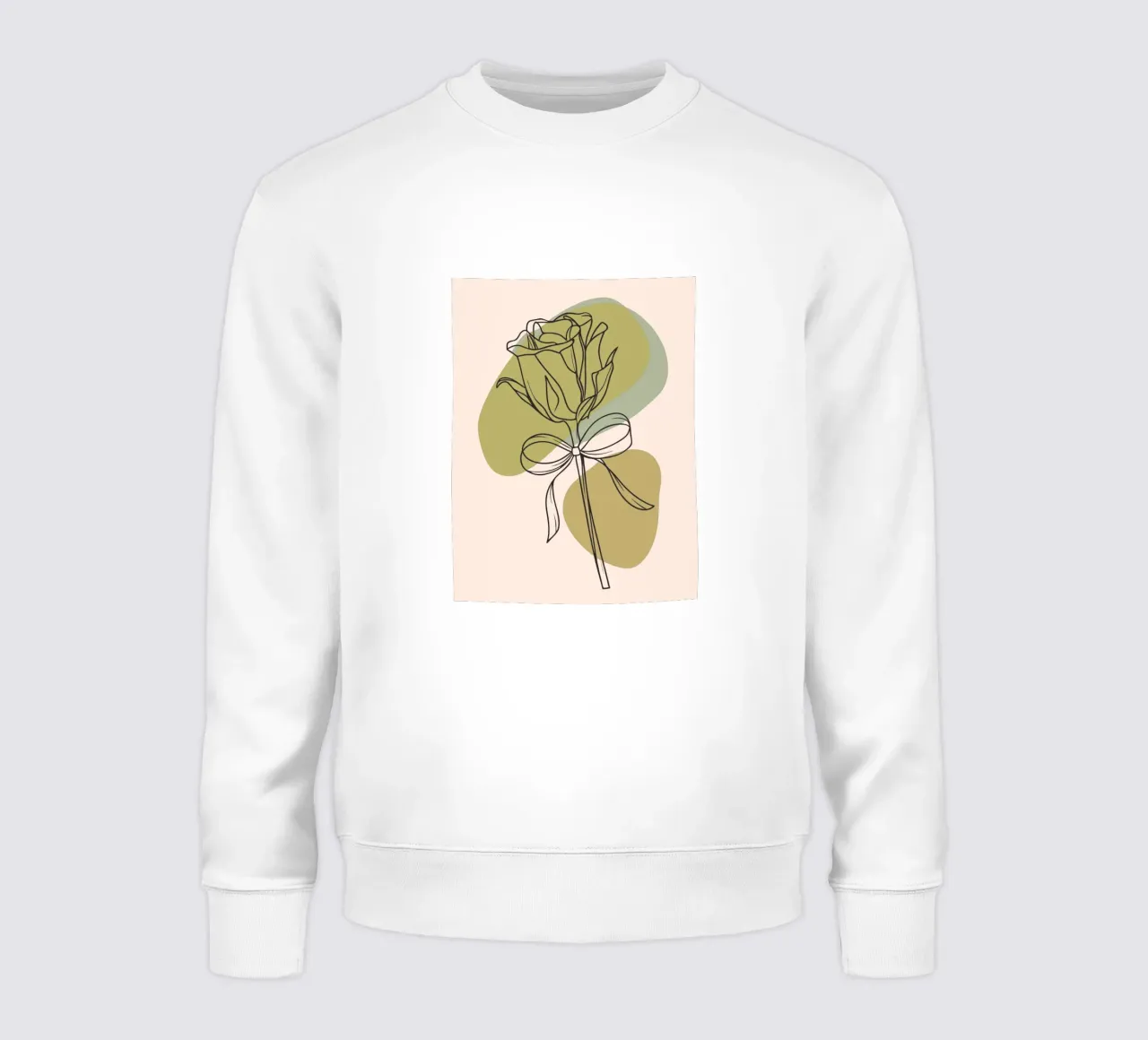 Een rozenbloem sweatshirt van RELAXING TOUCH