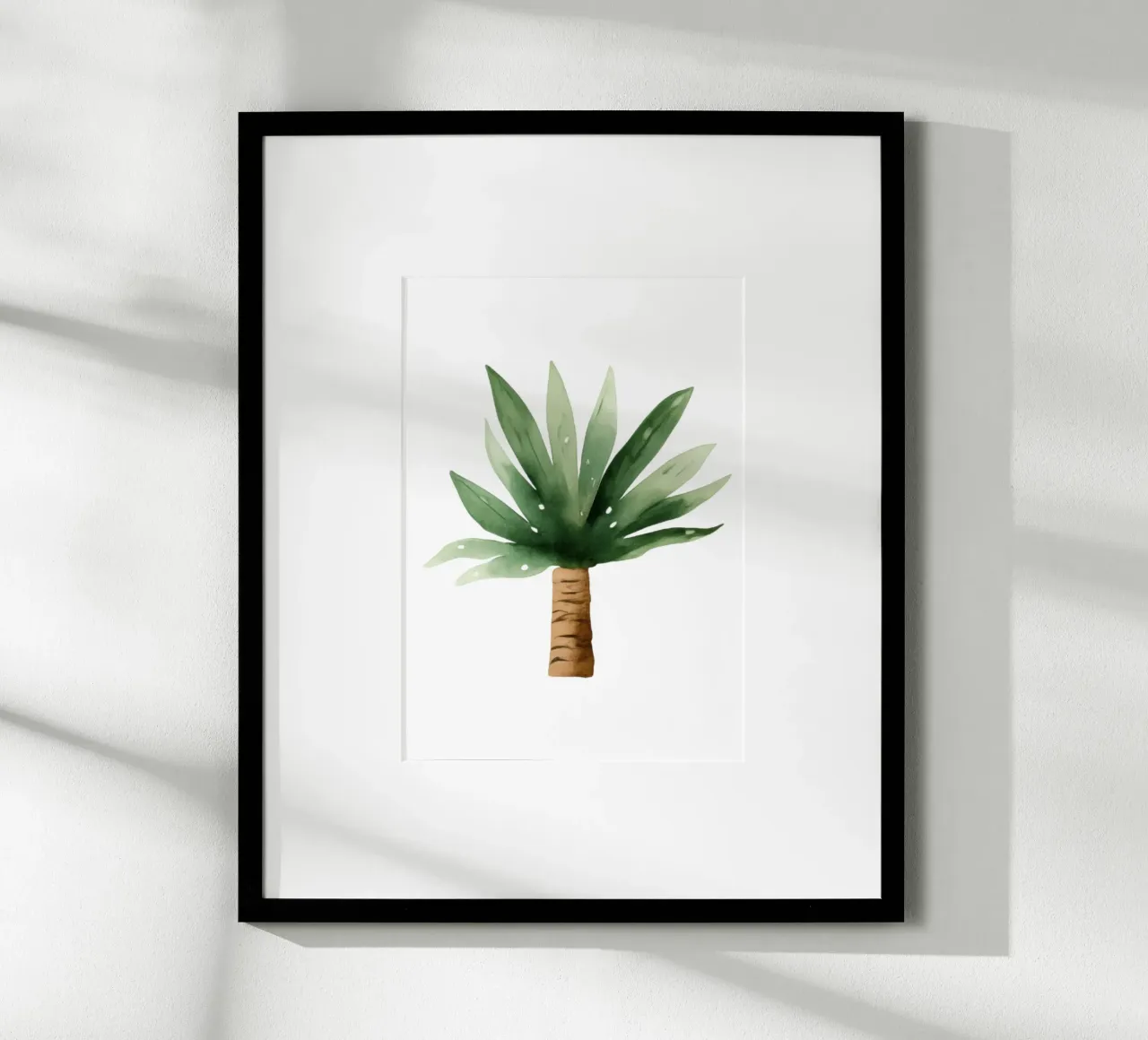 Stampa d'arte acquerellata di una mini palma - Decorazione tropicale poster da ClubArt