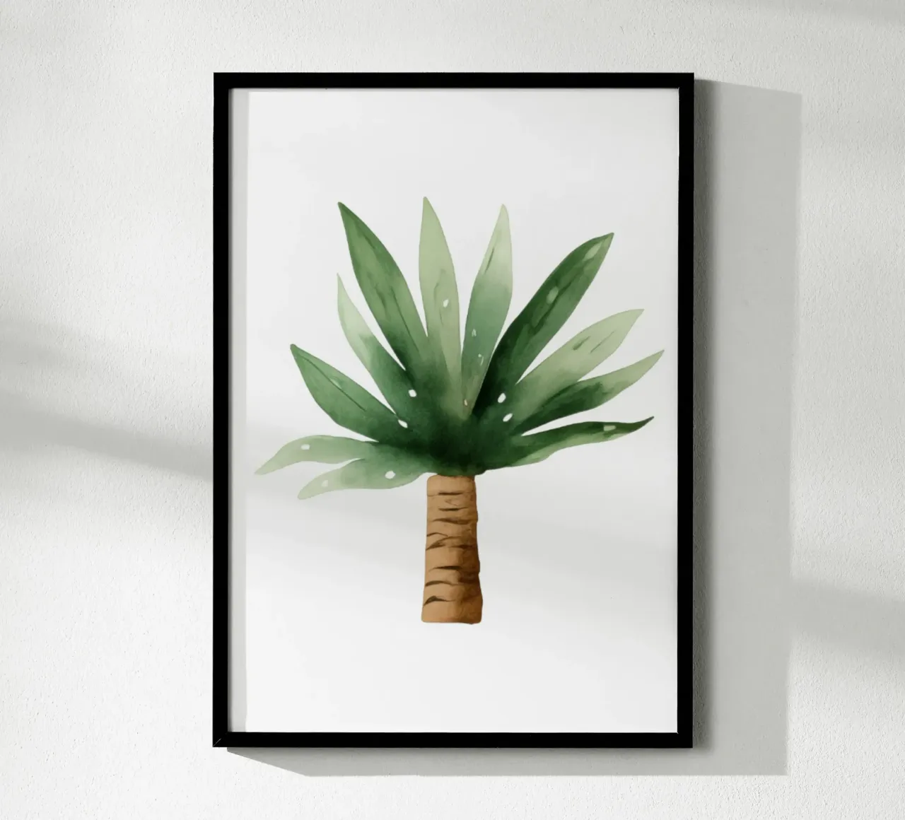 Stampa d'arte acquerellata di una mini palma - Decorazione tropicale poster da ClubArt