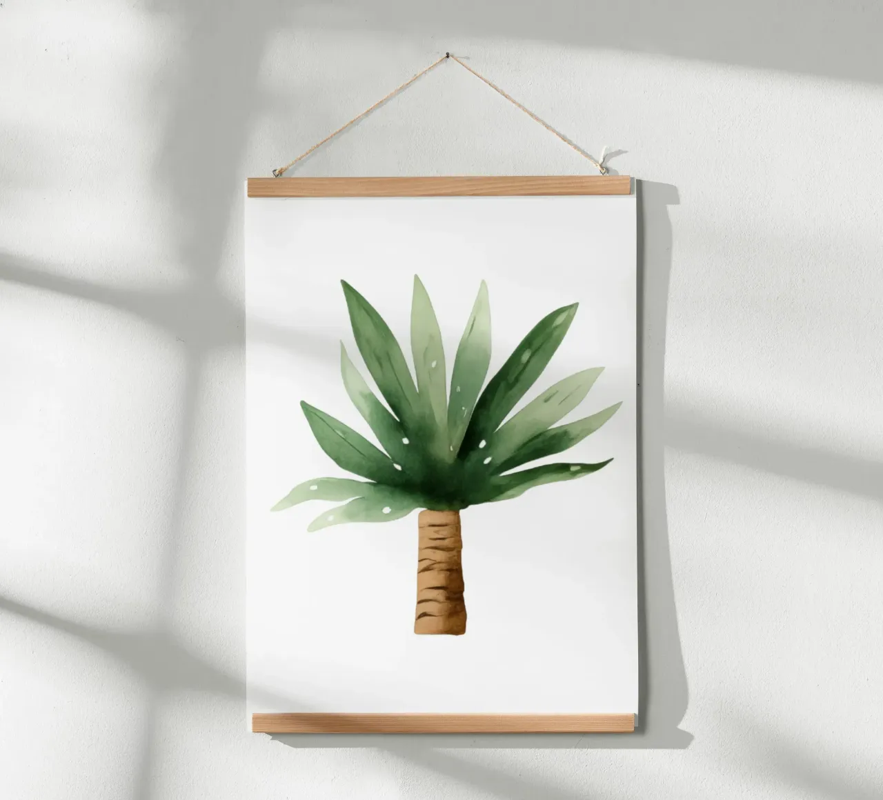 Stampa d'arte acquerellata di una mini palma - Decorazione tropicale poster da ClubArt
