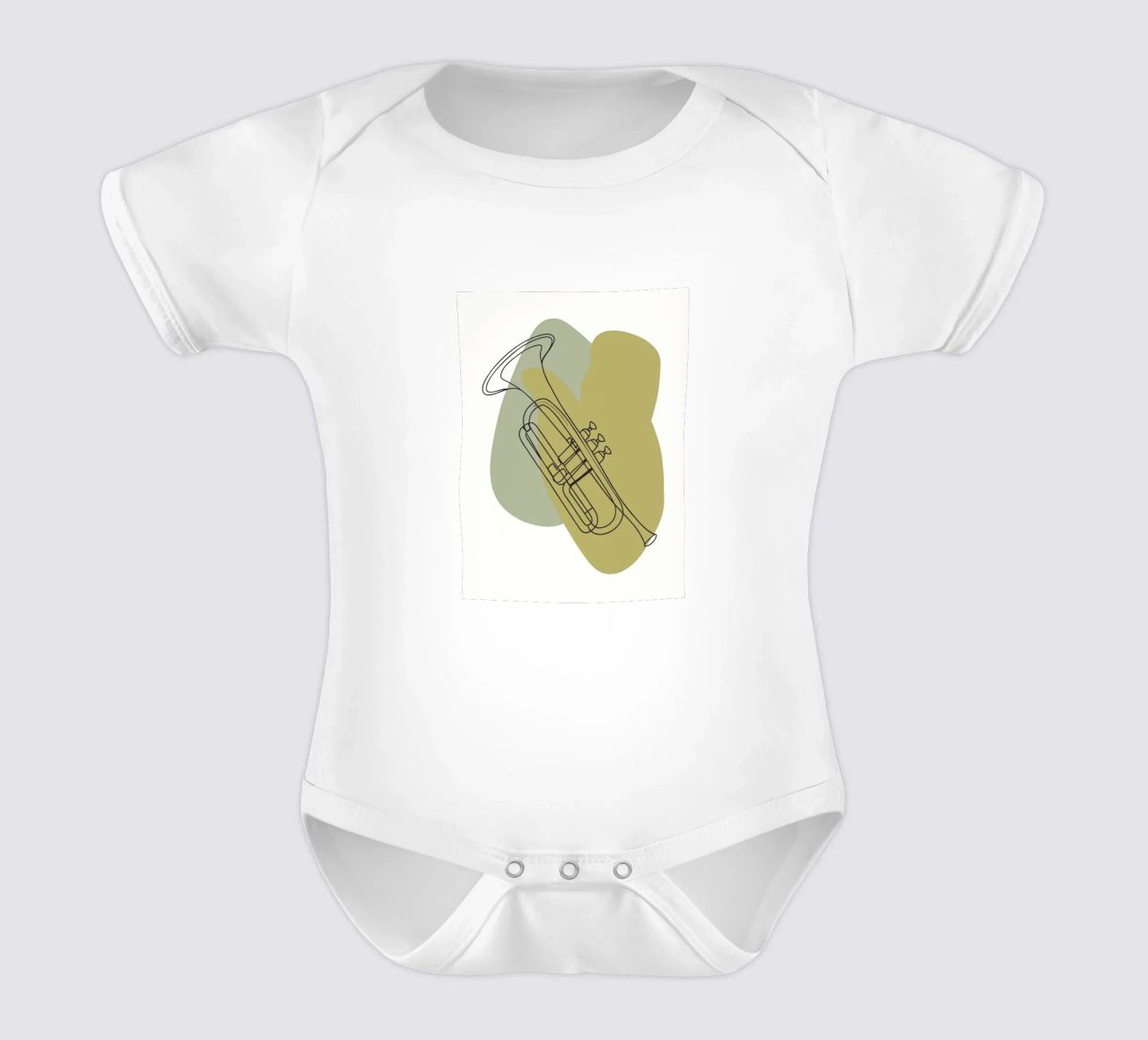 Trompete Kurzarm Babybody von RELAXING TOUCH
