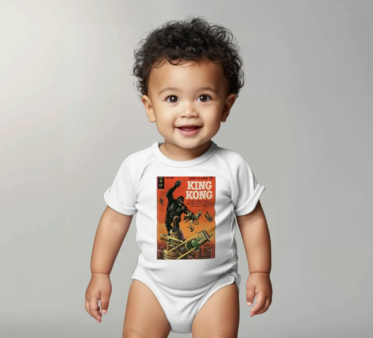 King kong comic short-sleeve baby romper by Martin studio