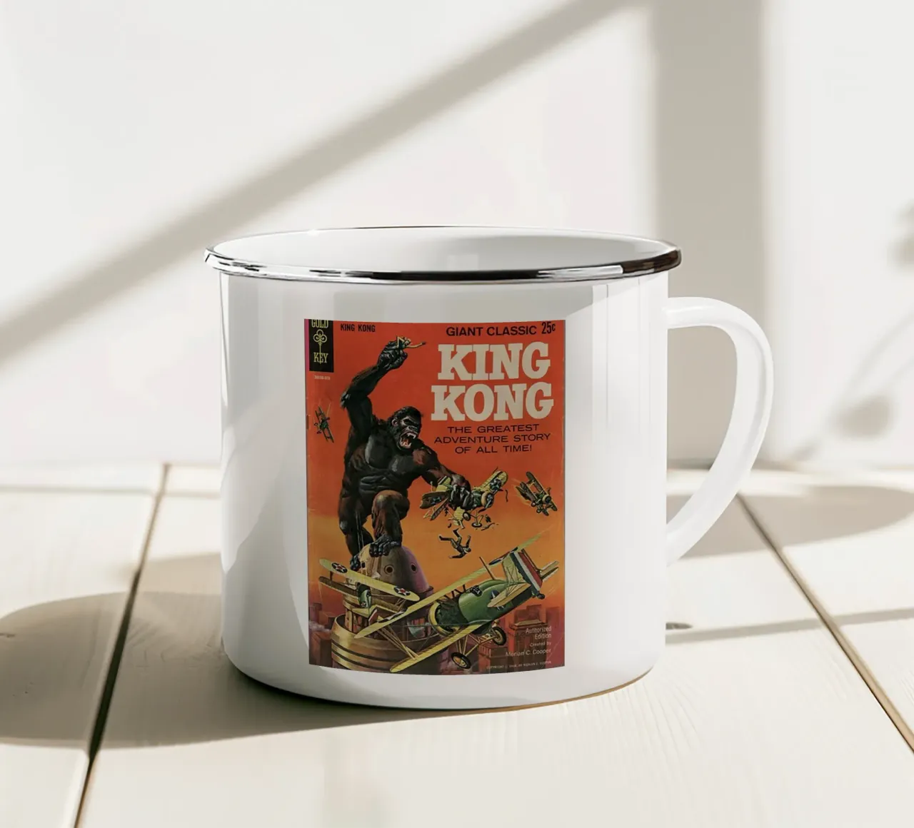 King Kong strip emaille mok van Martin studio