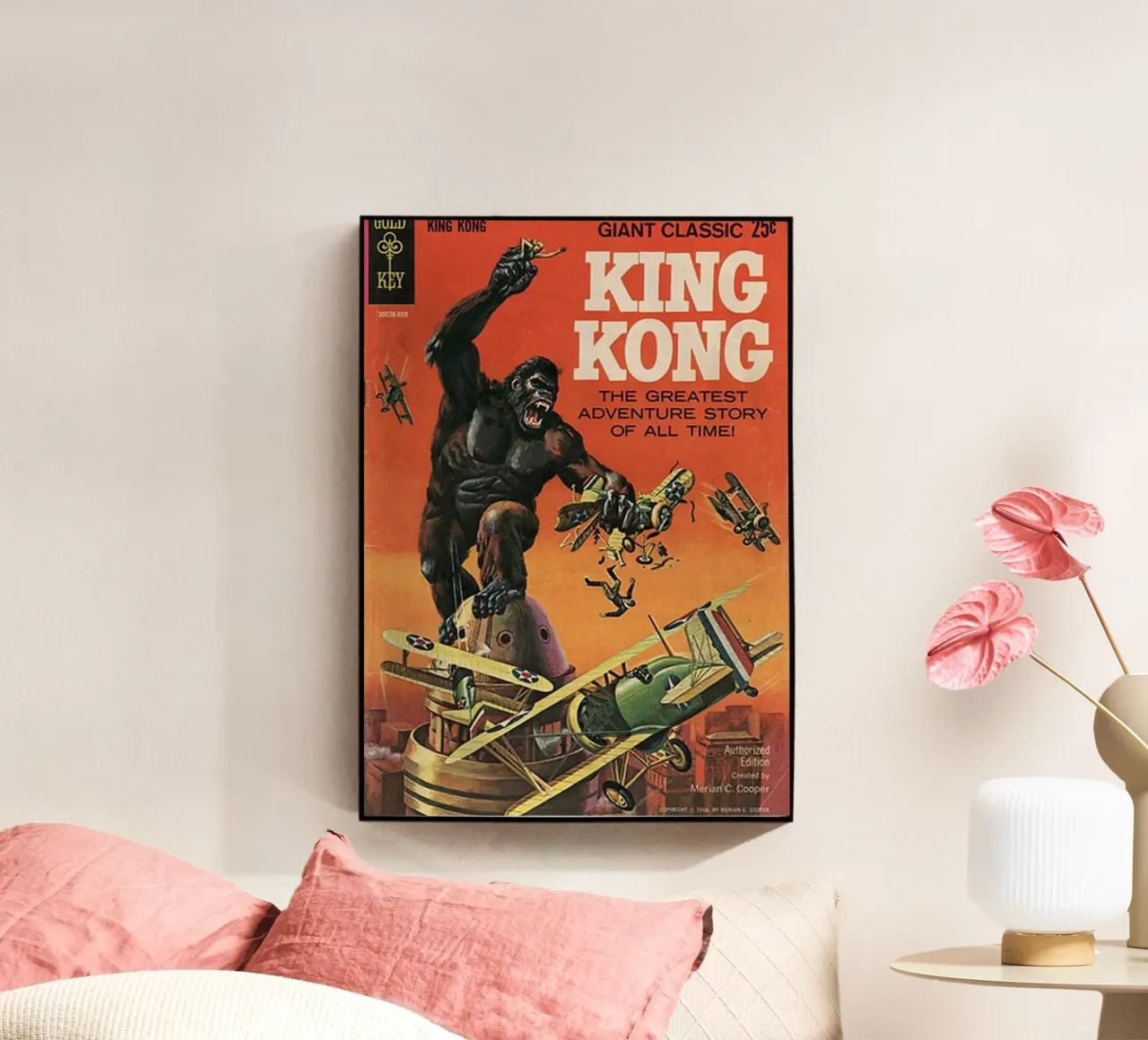King kong comic acrylic glass by Martin studio