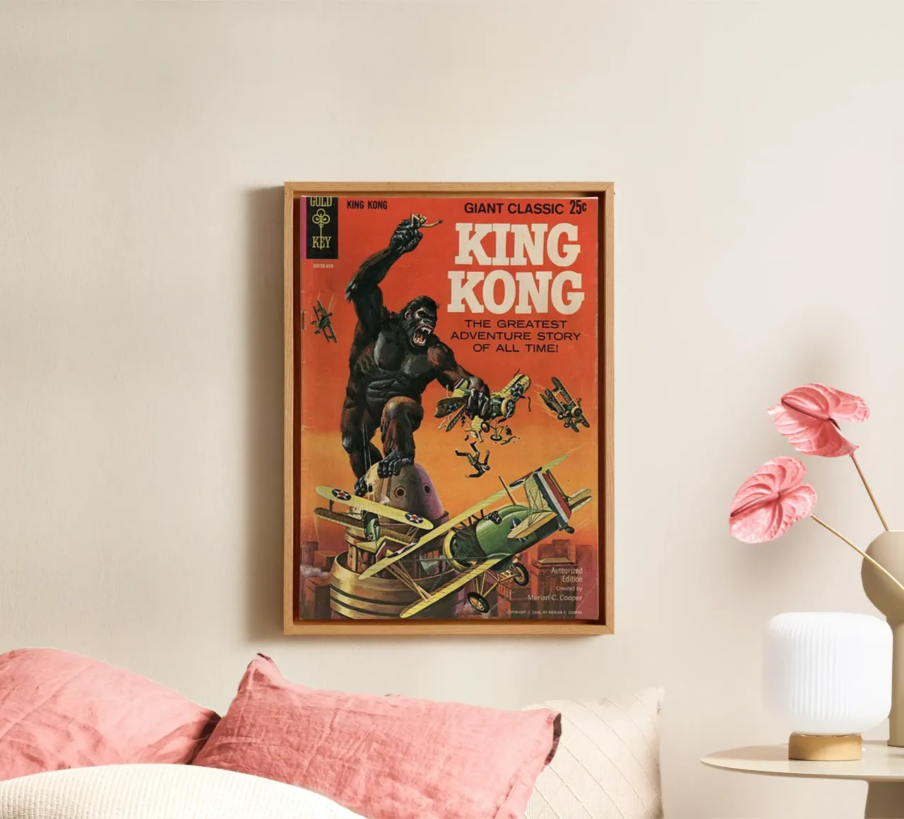 King kong comic canvas by Martin studio