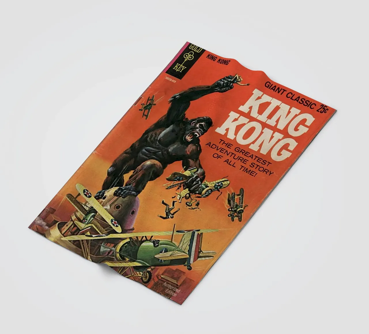 King kong comic fleece blanket by Martin studio