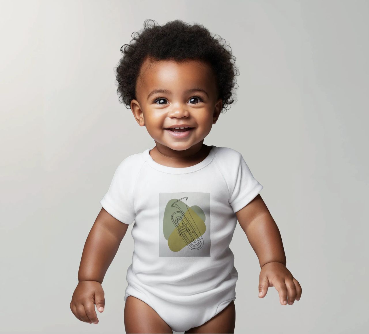 Trompete Kurzarm Babybody von RELAXING TOUCH