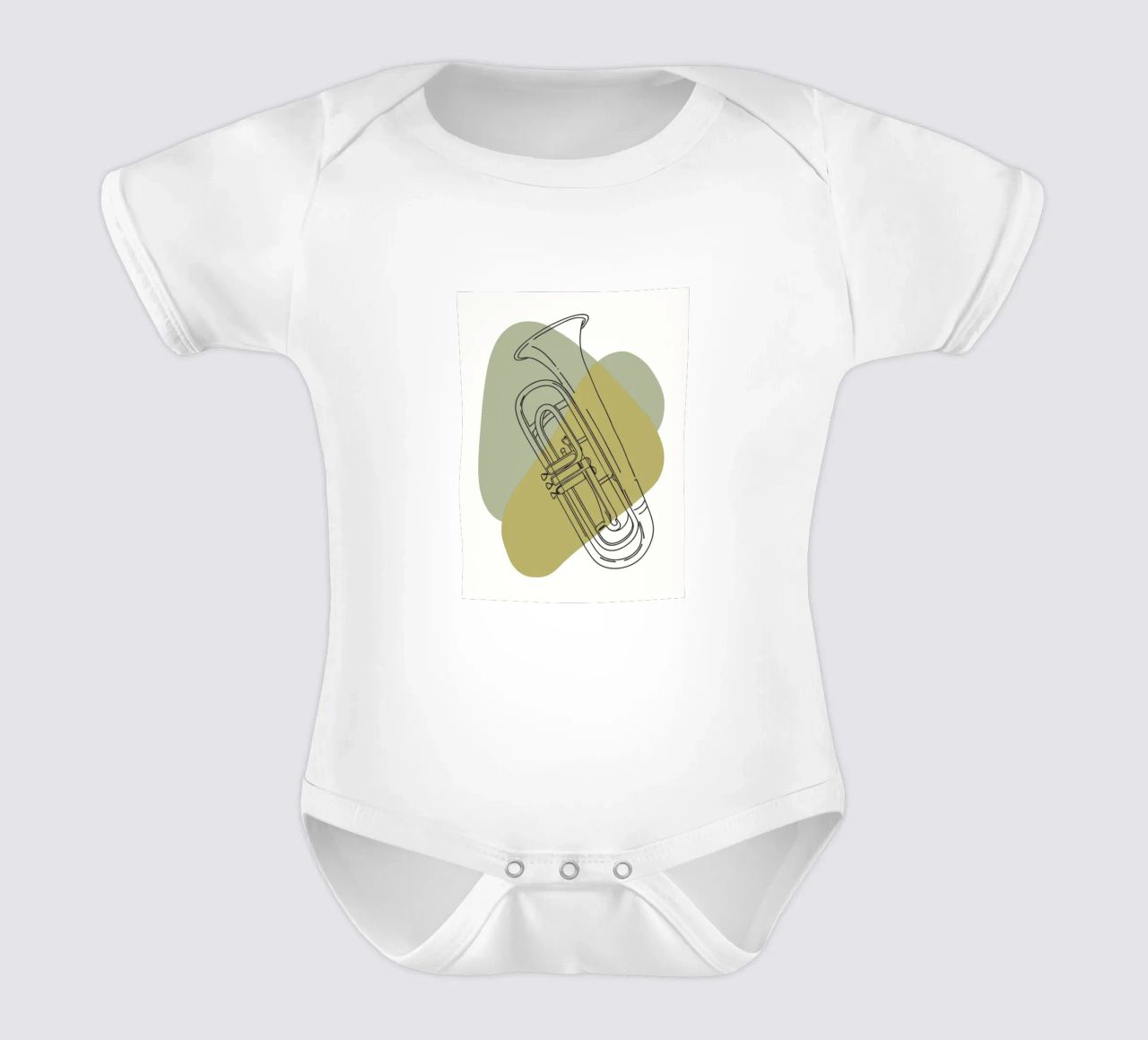 Trompete Kurzarm Babybody von RELAXING TOUCH