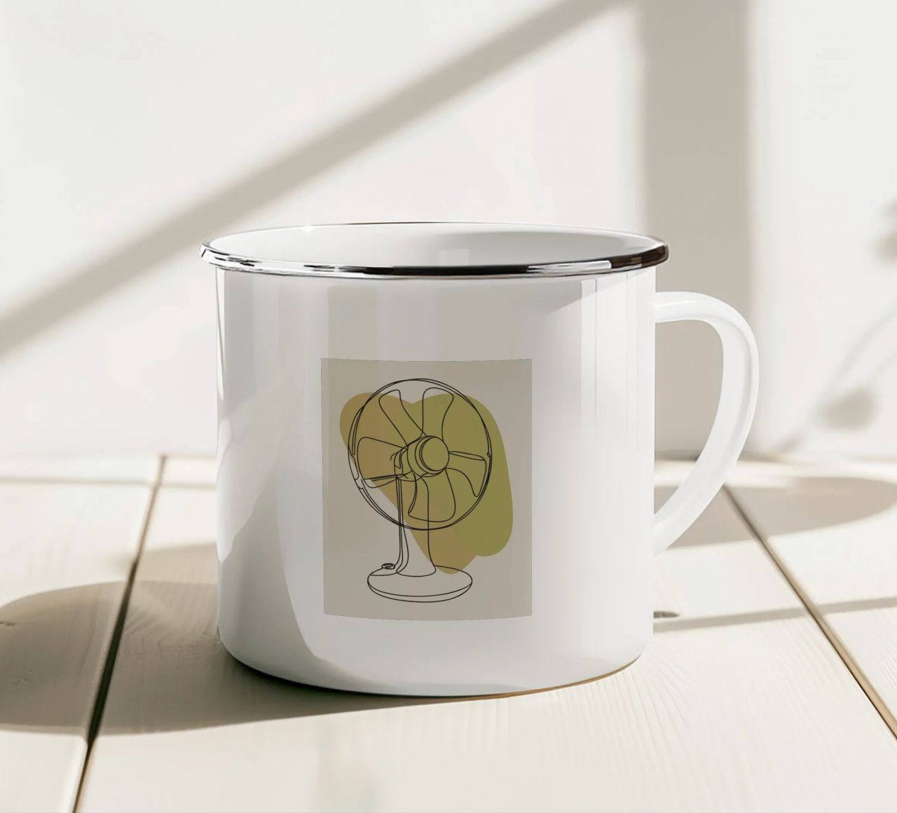 Ventilatore tazza in smalto da RELAXING TOUCH