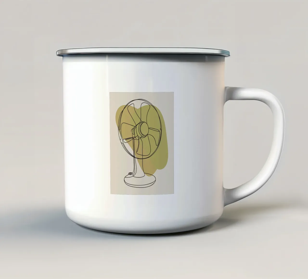 Fan enamel mug by RELAXING TOUCH