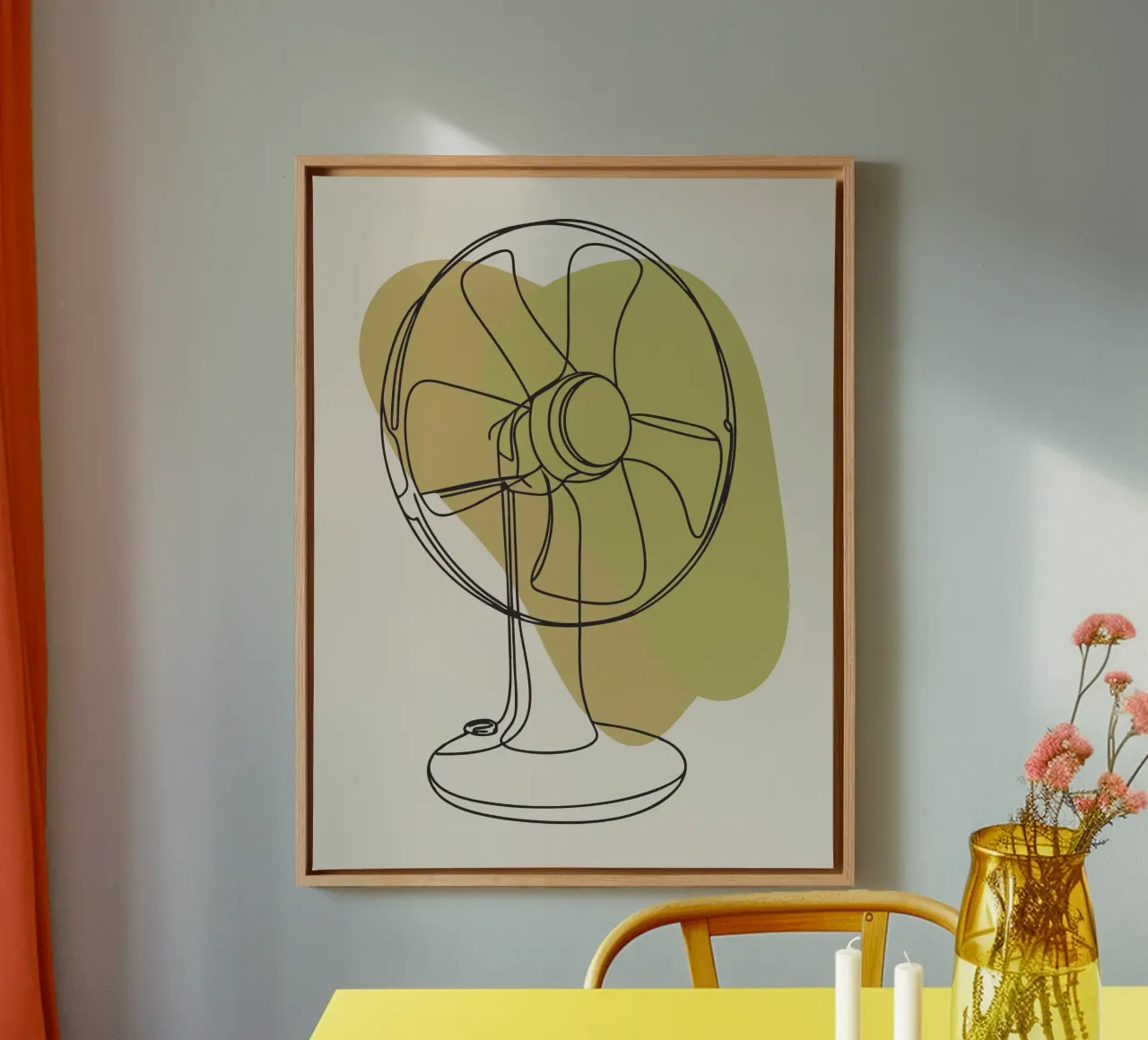 Ventilatore tela con Cornice a cassetta da RELAXING TOUCH